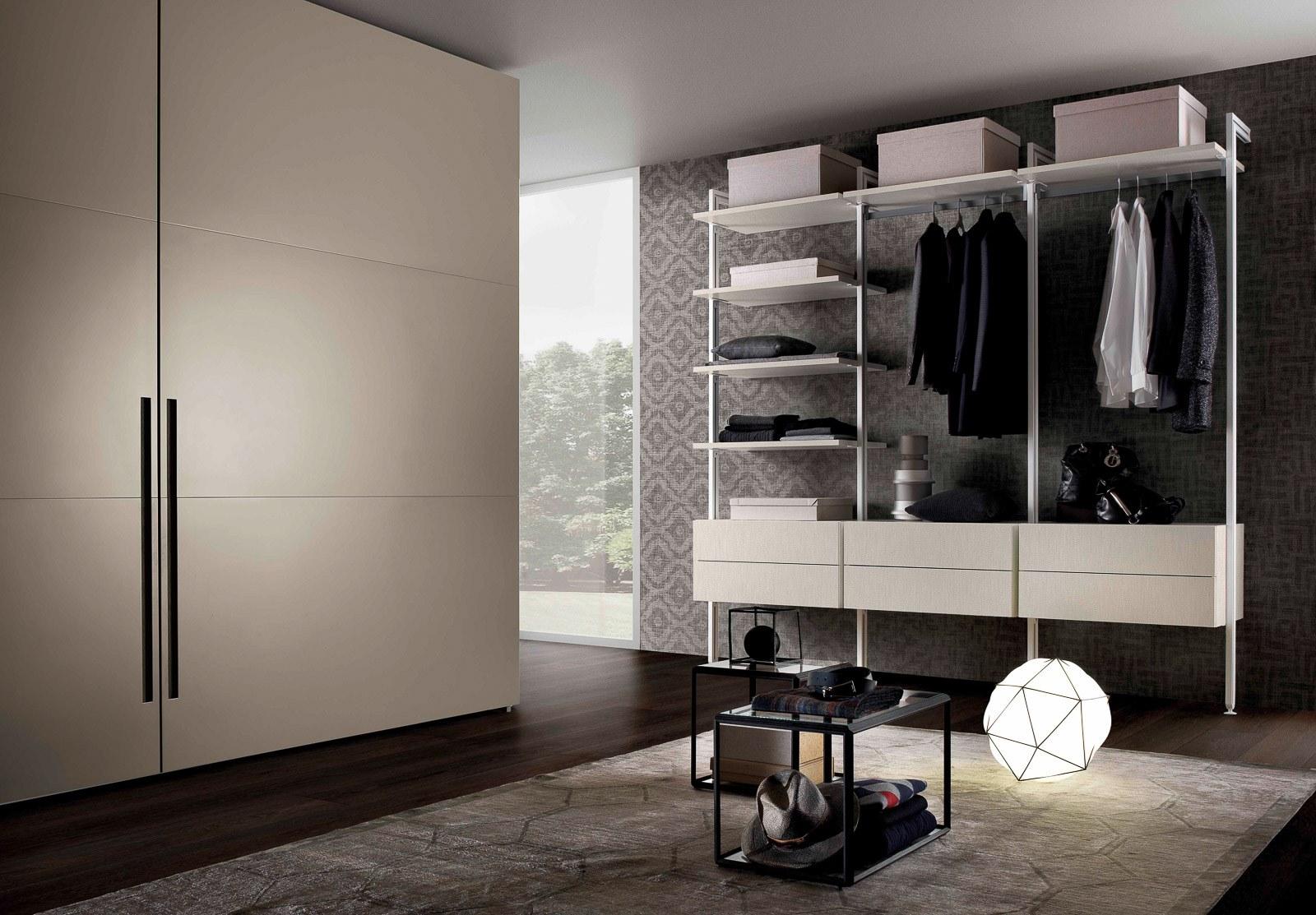 Sectional wooden walk-in wardrobe | Loft by Olivieri