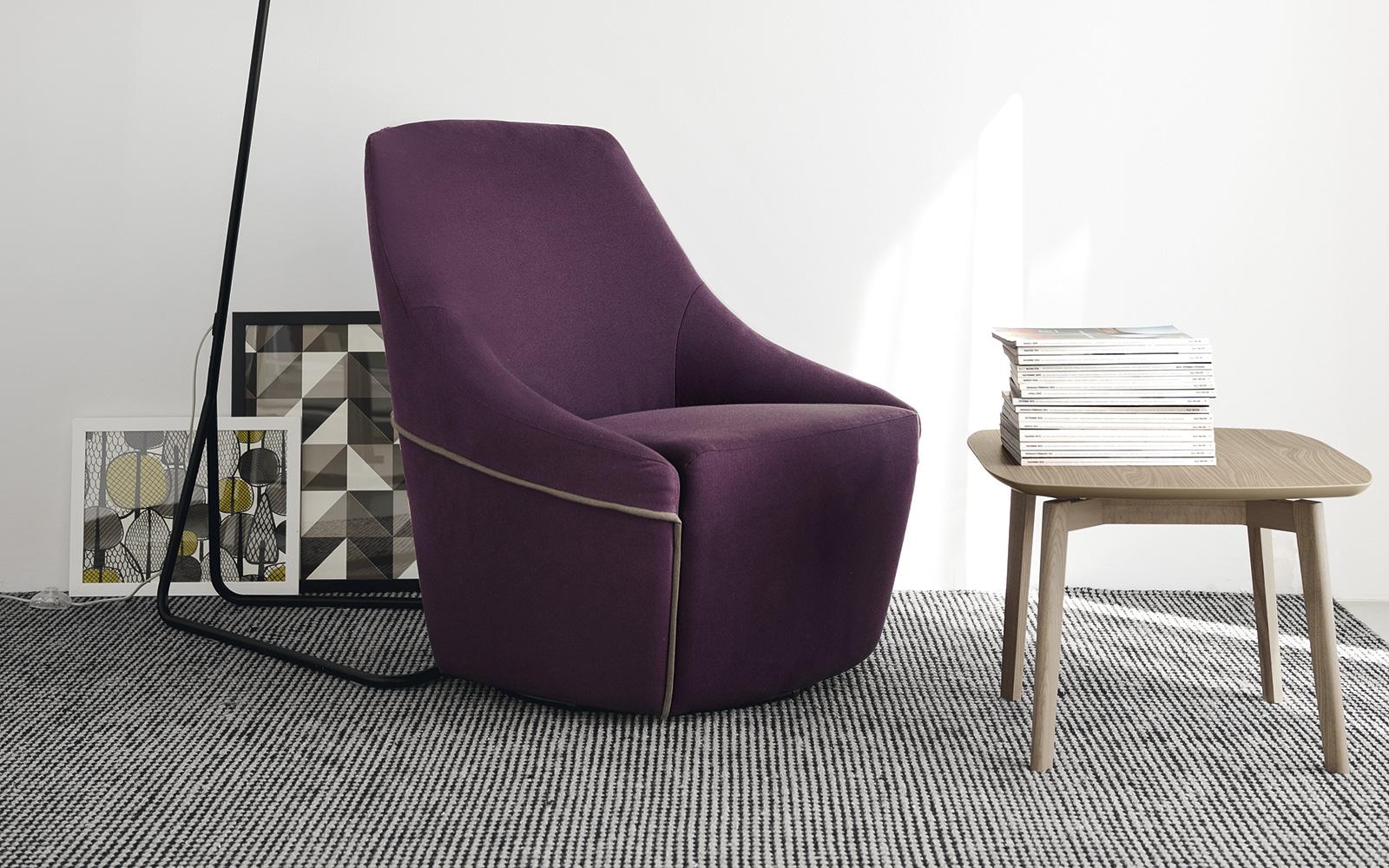 Fabric armchair | Alma by Calligaris