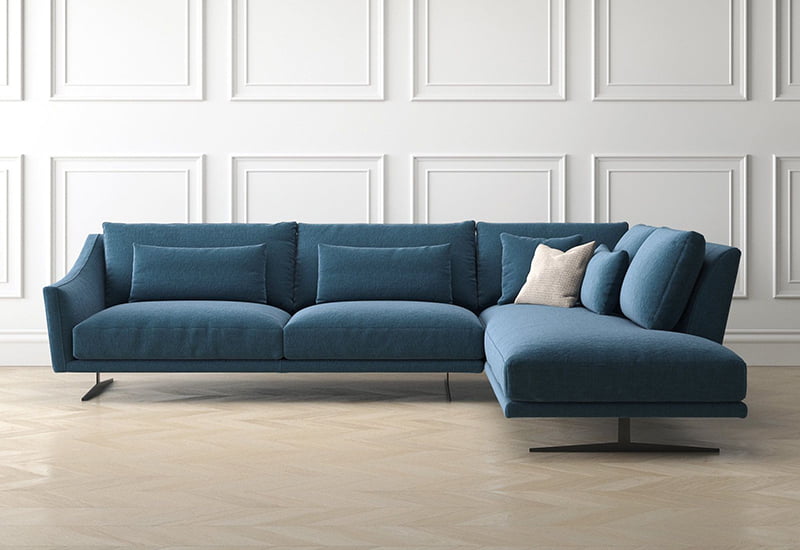Sectional 3 seater fabric sofa | Skid by Bonaldo