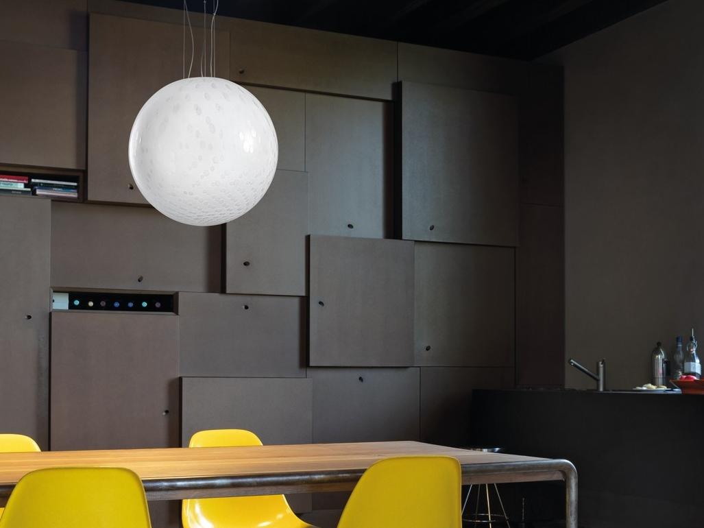 Glass pendant lamp | Bolle Sp by Vistosi