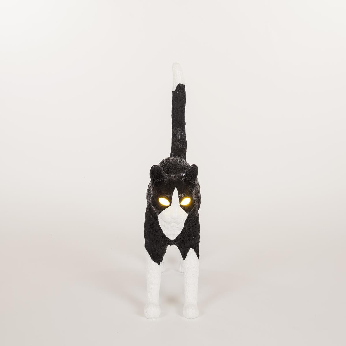 LED resin table lamp with USB charging | Jobby The Cat by Seletti
