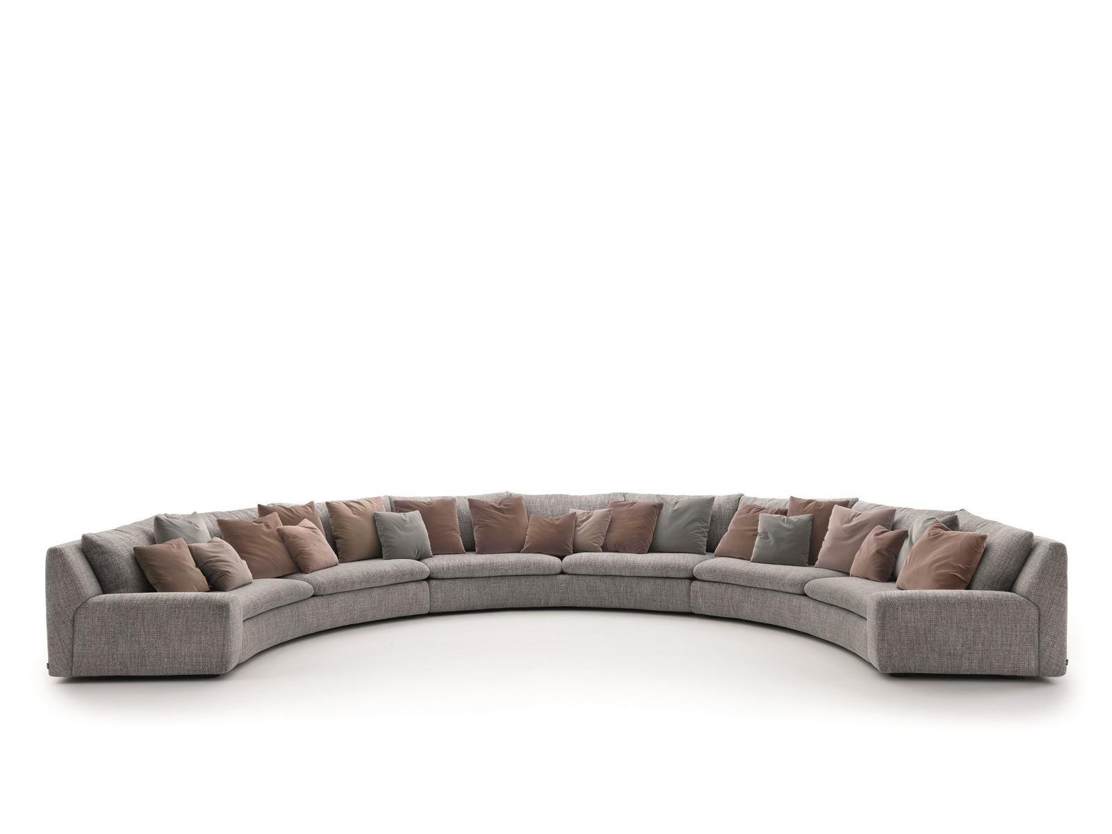 Curved fabric sofa | Ben Ben by Arflex