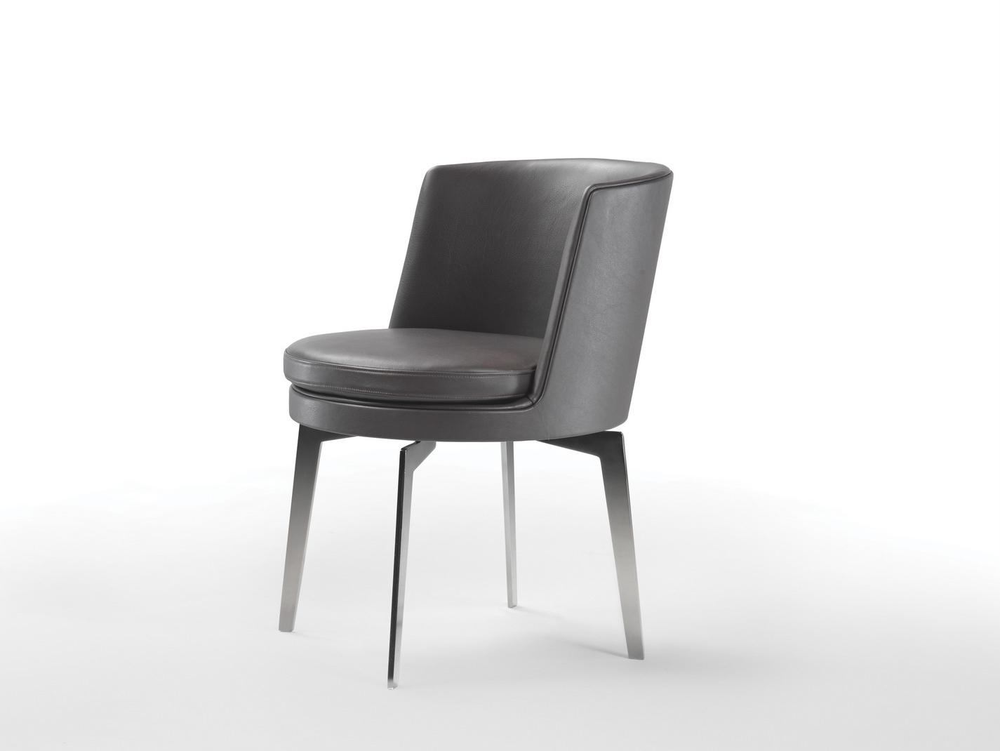 Leather chair with integrated cushion | Feel Good by Flexform