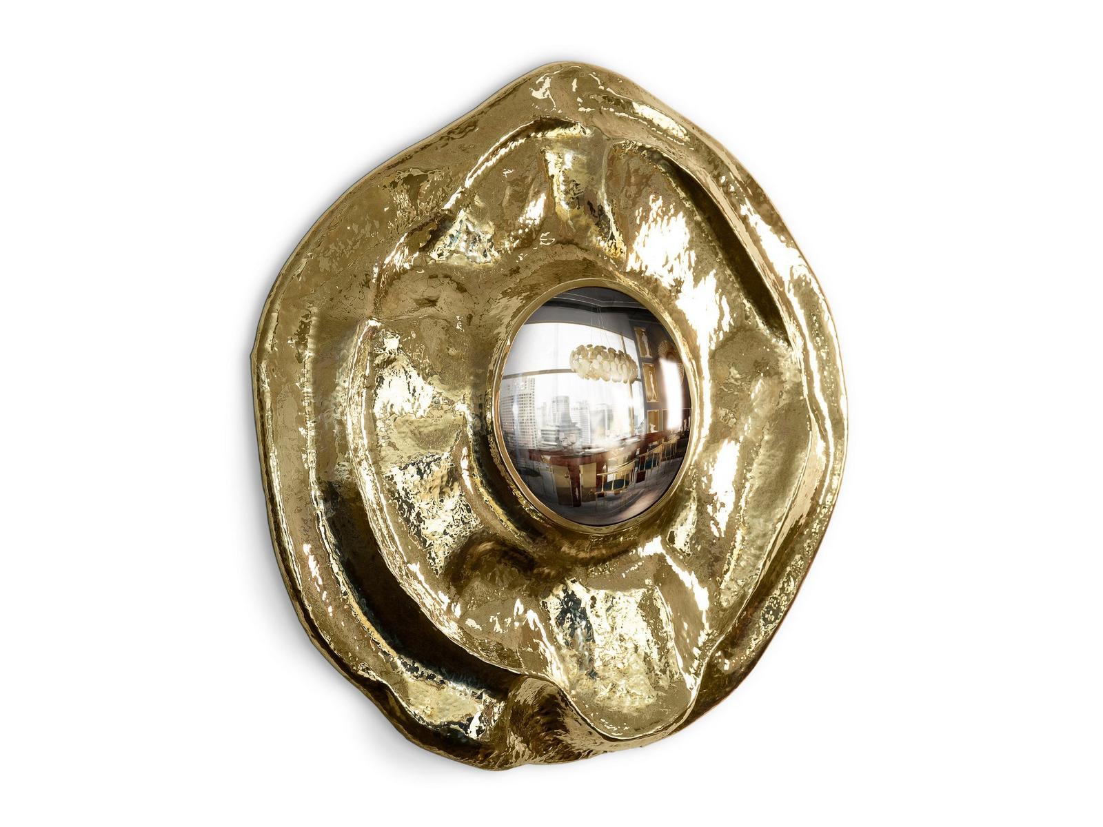 Round wall-mounted framed mirror | Angra by Boca Do Lobo