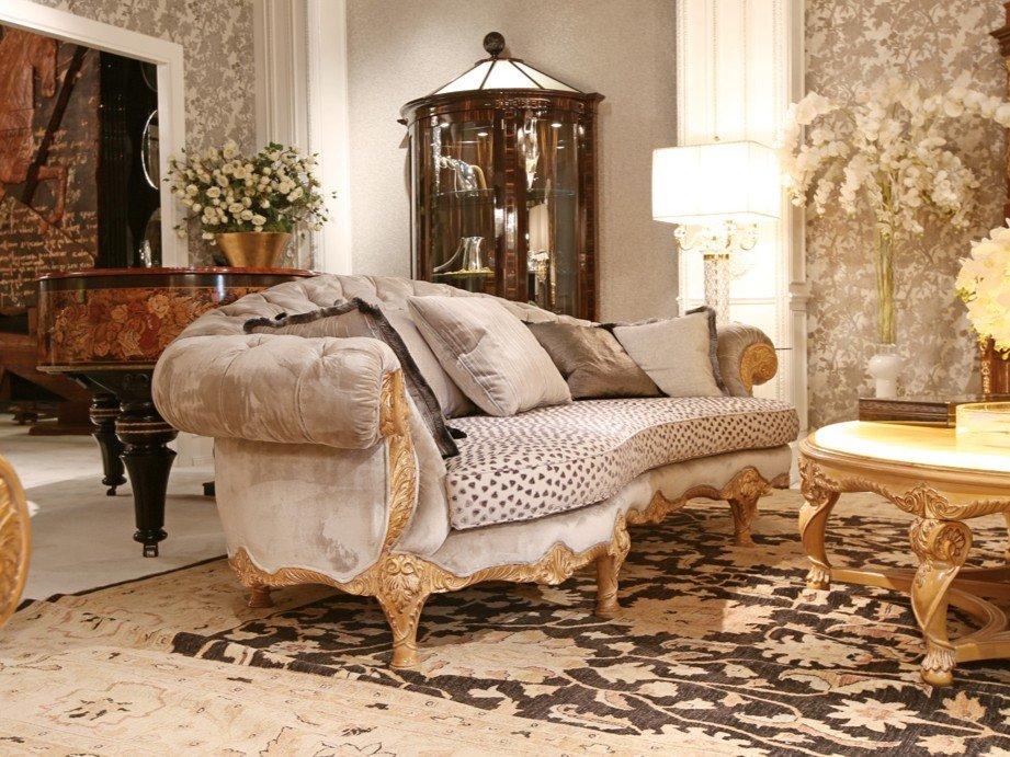 Tufted 4 seater velvet sofa | 4880 by Ezio Bellotti