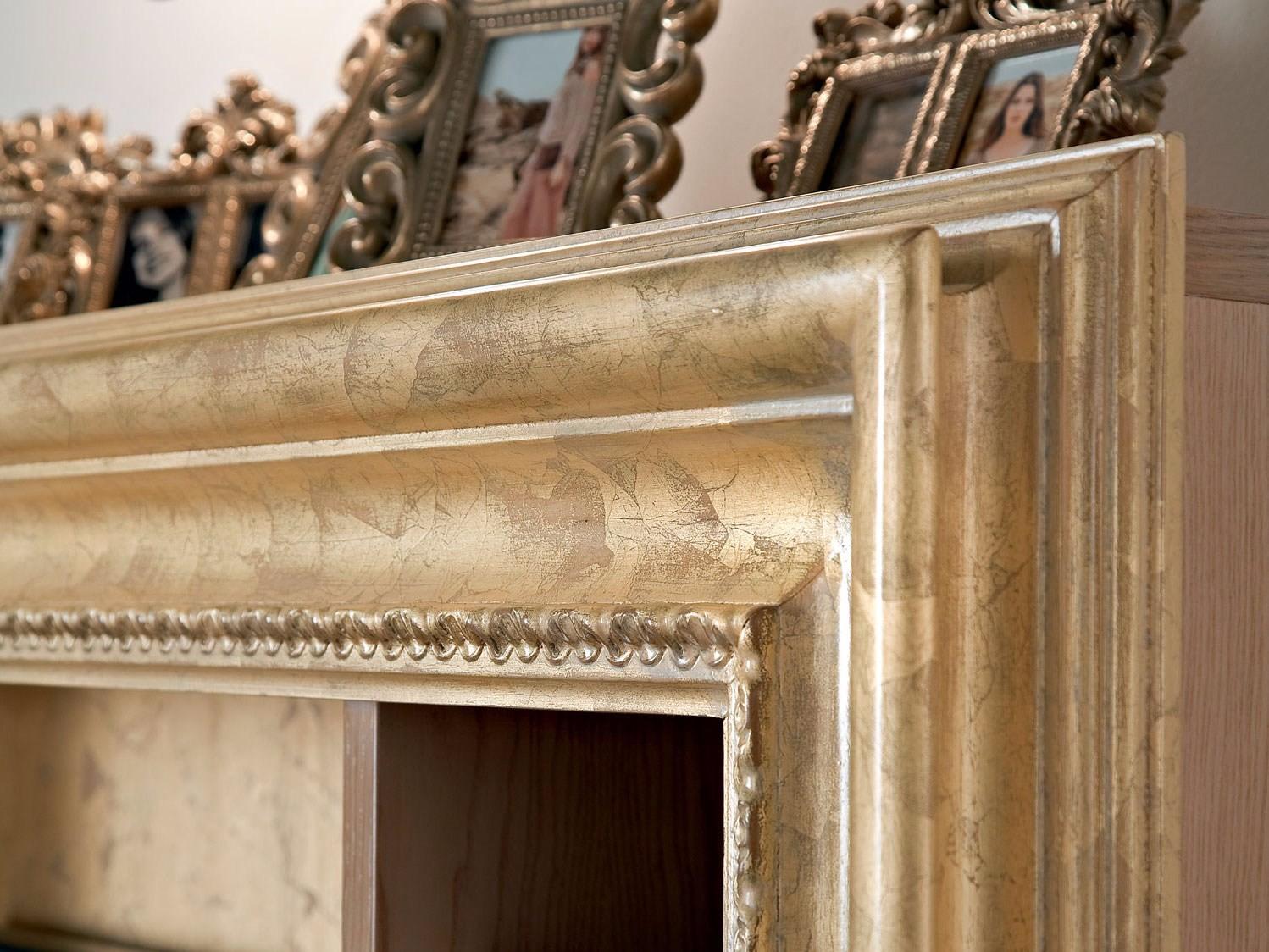 Open wall-mounted bookcase with TV stand | 13131 by Modenese Gastone