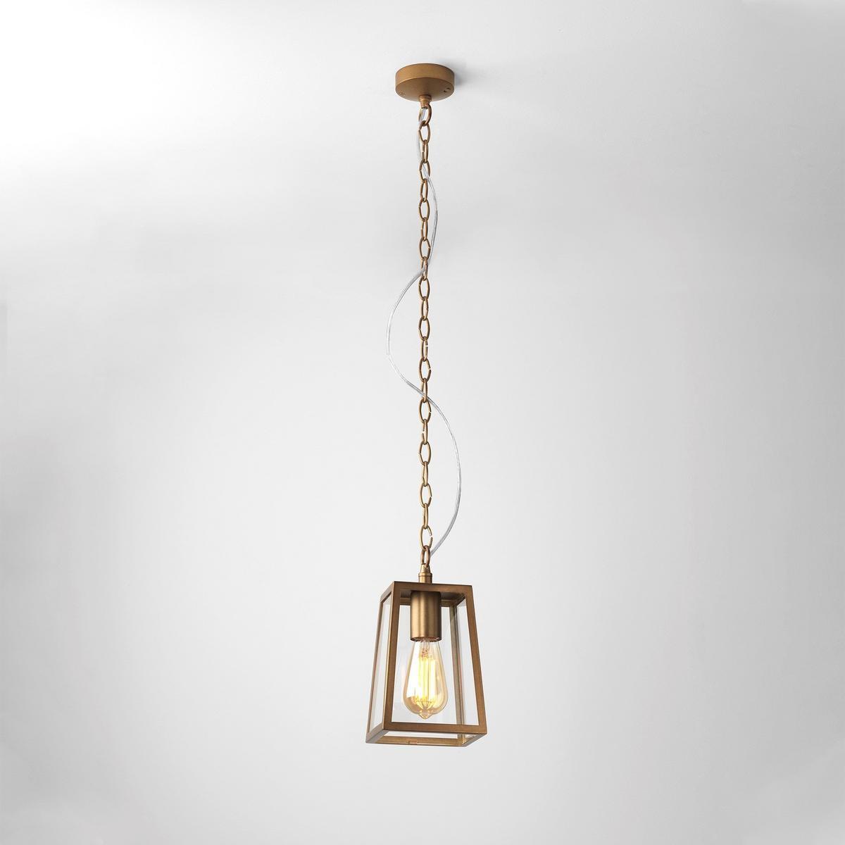Glass and steel outdoor pendant lamp | Calvi by Astro lighting