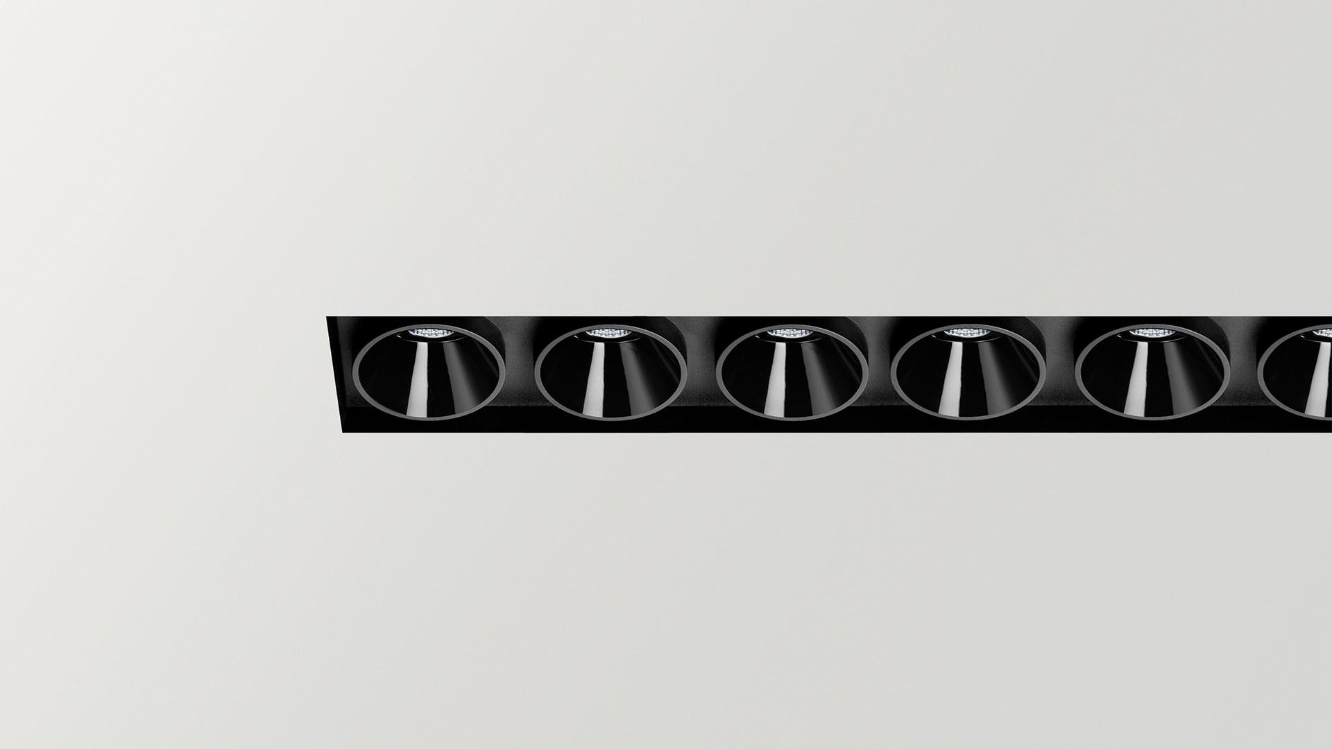 LED multiple recessed aluminium spotlight |  by Arkoslight