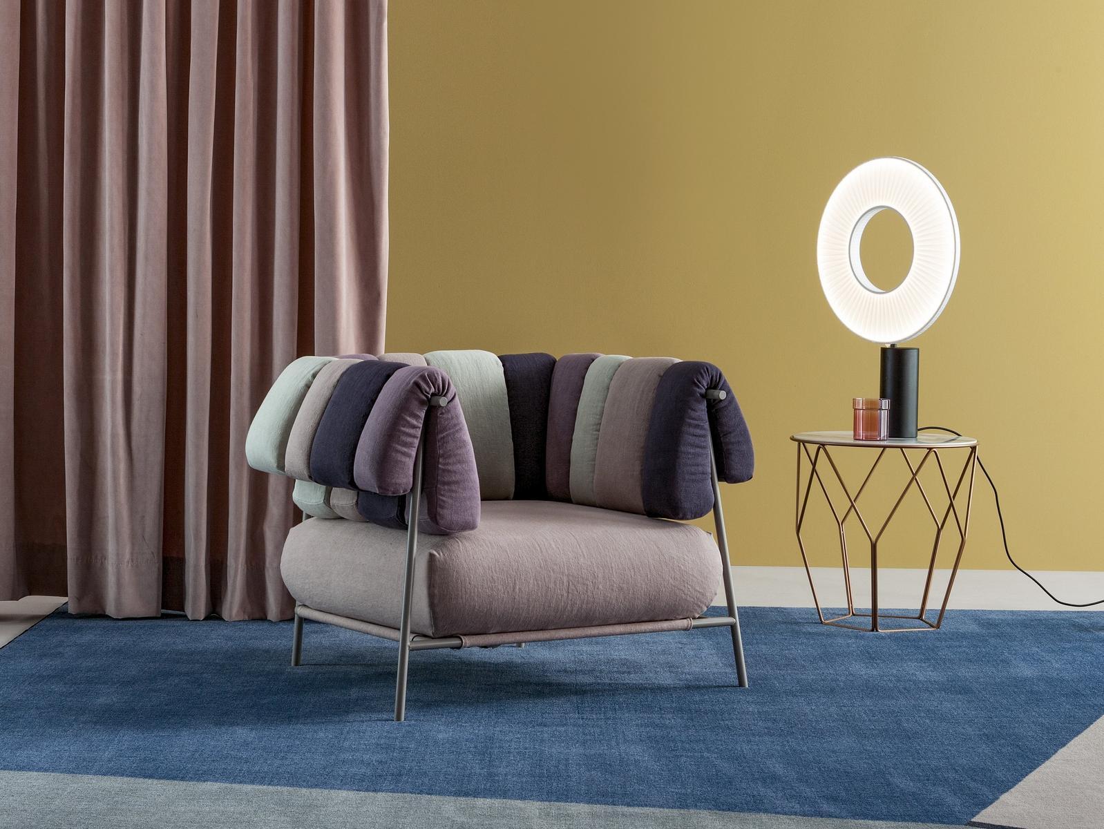 Fabric armchair with armrests | Tirella by Bonaldo
