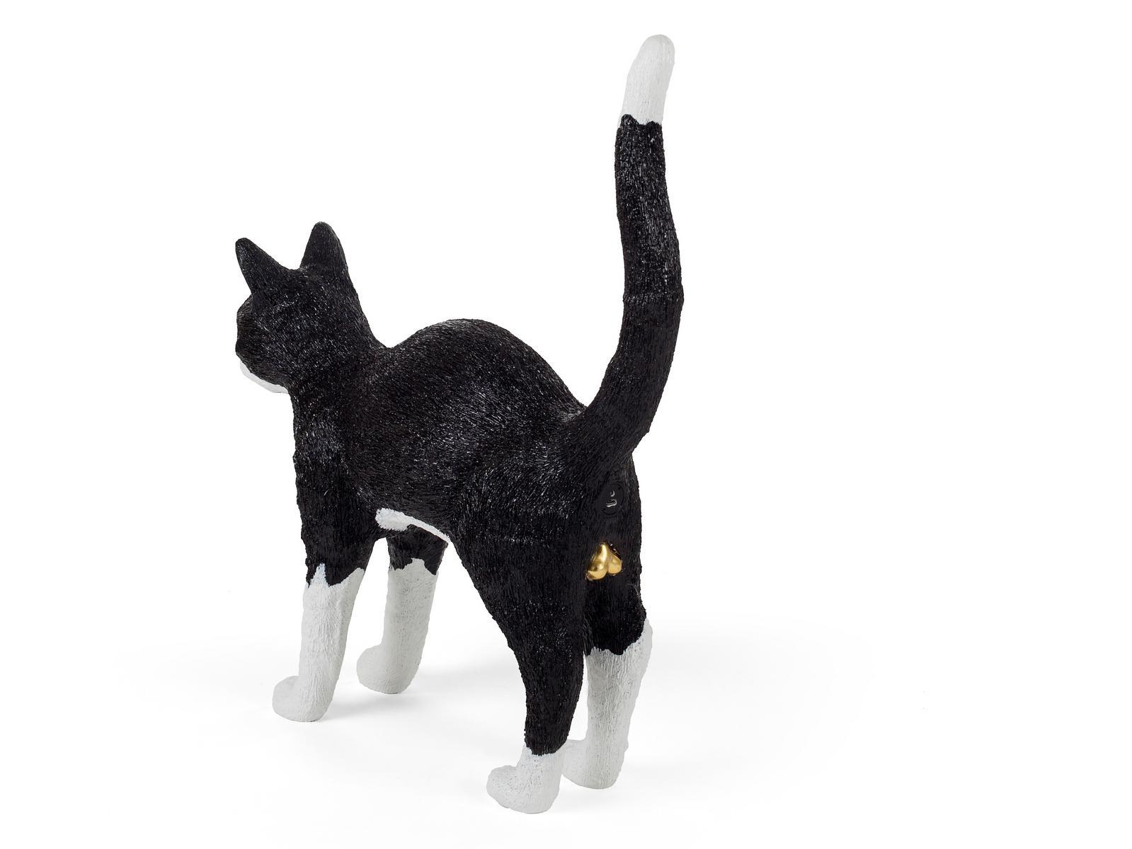 LED resin table lamp with USB charging | Jobby The Cat by Seletti