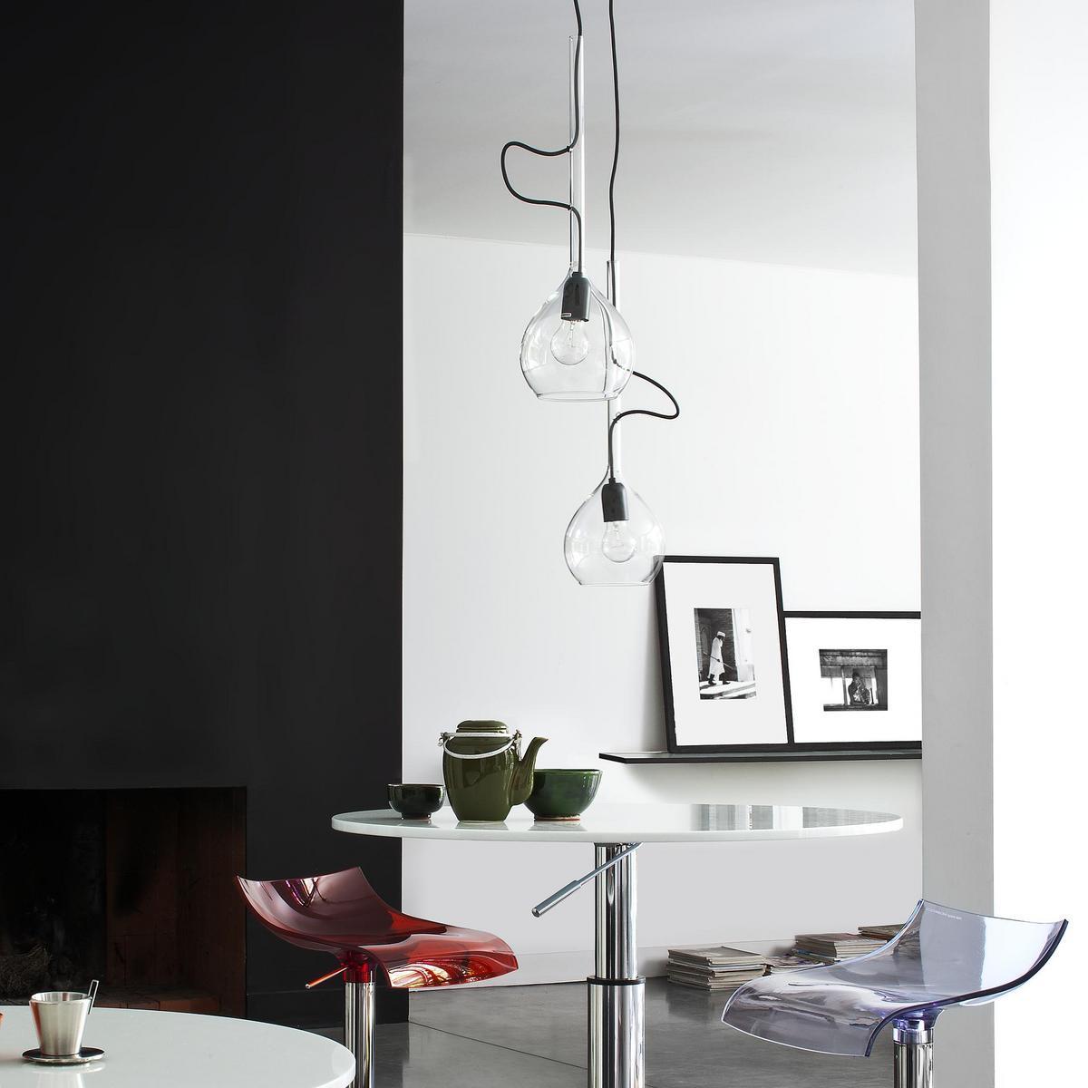 Incandescent blown glass pendant lamp | Serpentine by Ligne Roset