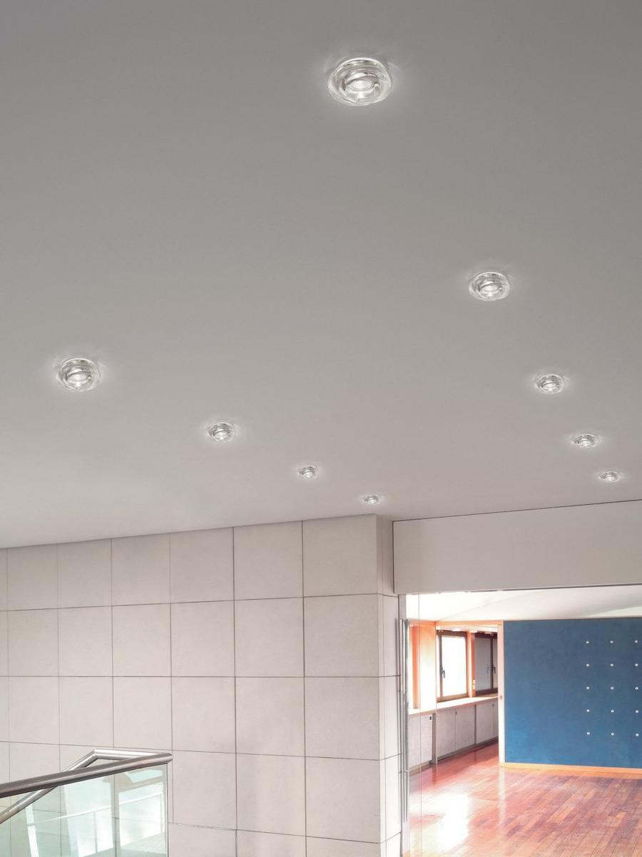LED recessed glass spotlight for false ceiling | Spira I by Leucos