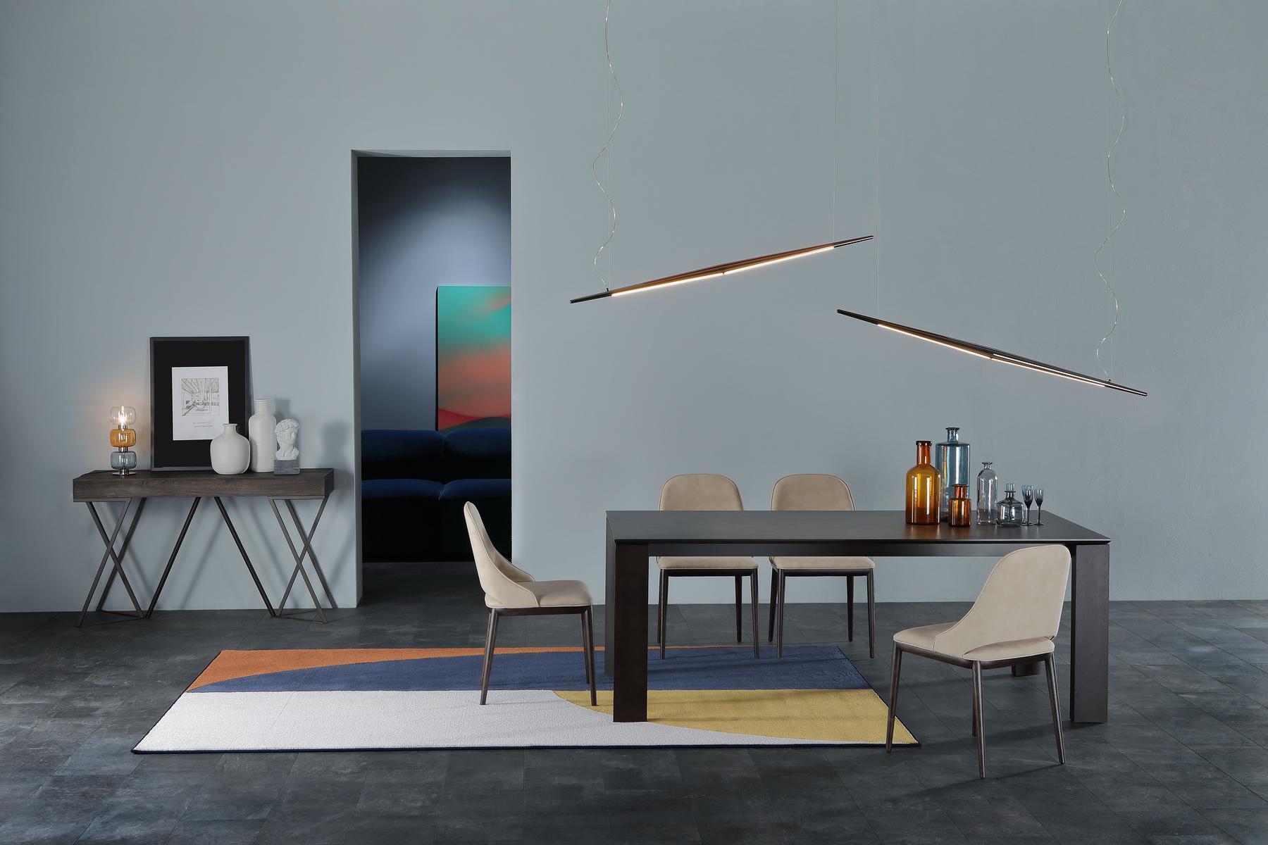 Upholstered leather chair | Malva by Tonin Casa