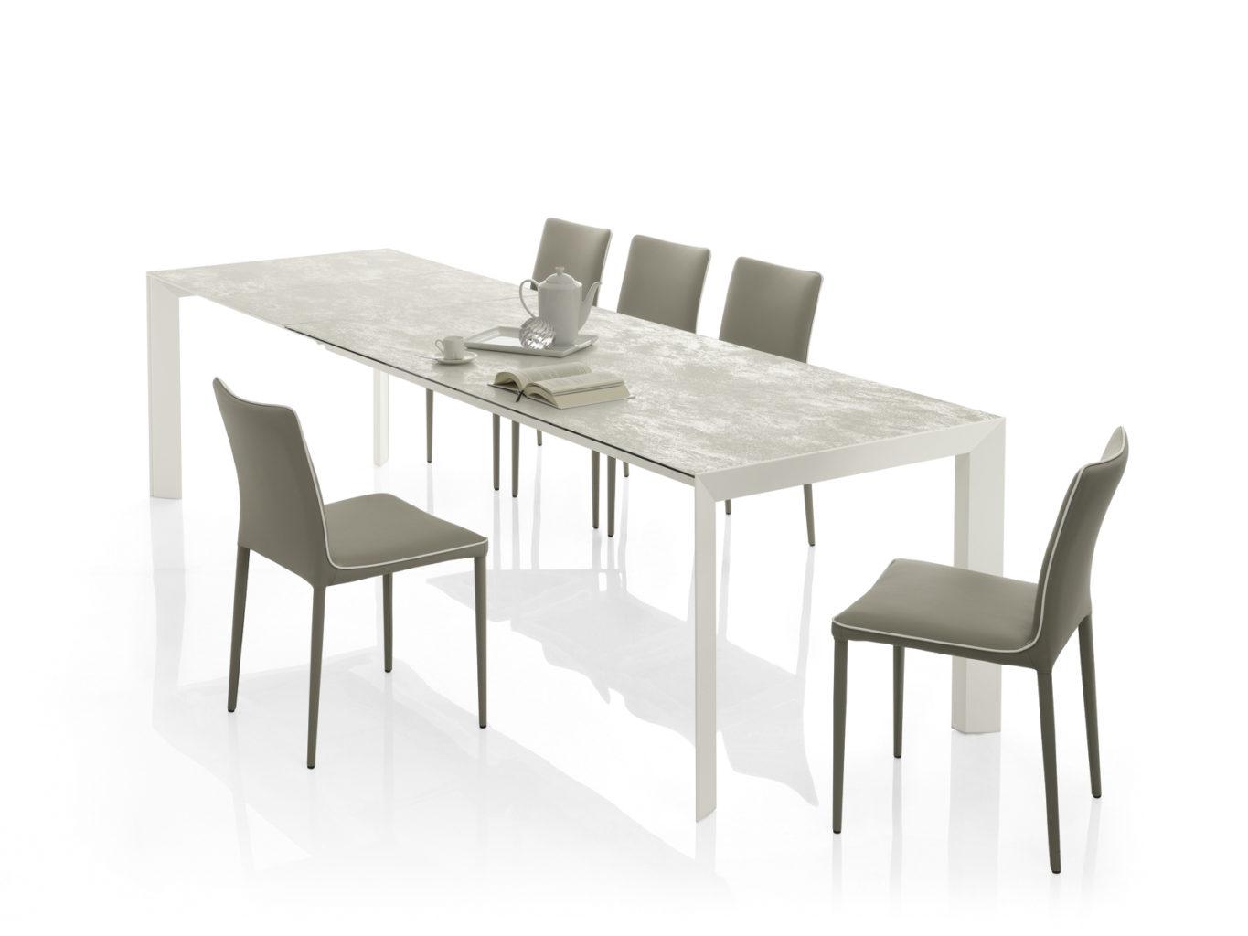 Rectangular tempered glass table | Genio by Bontempi