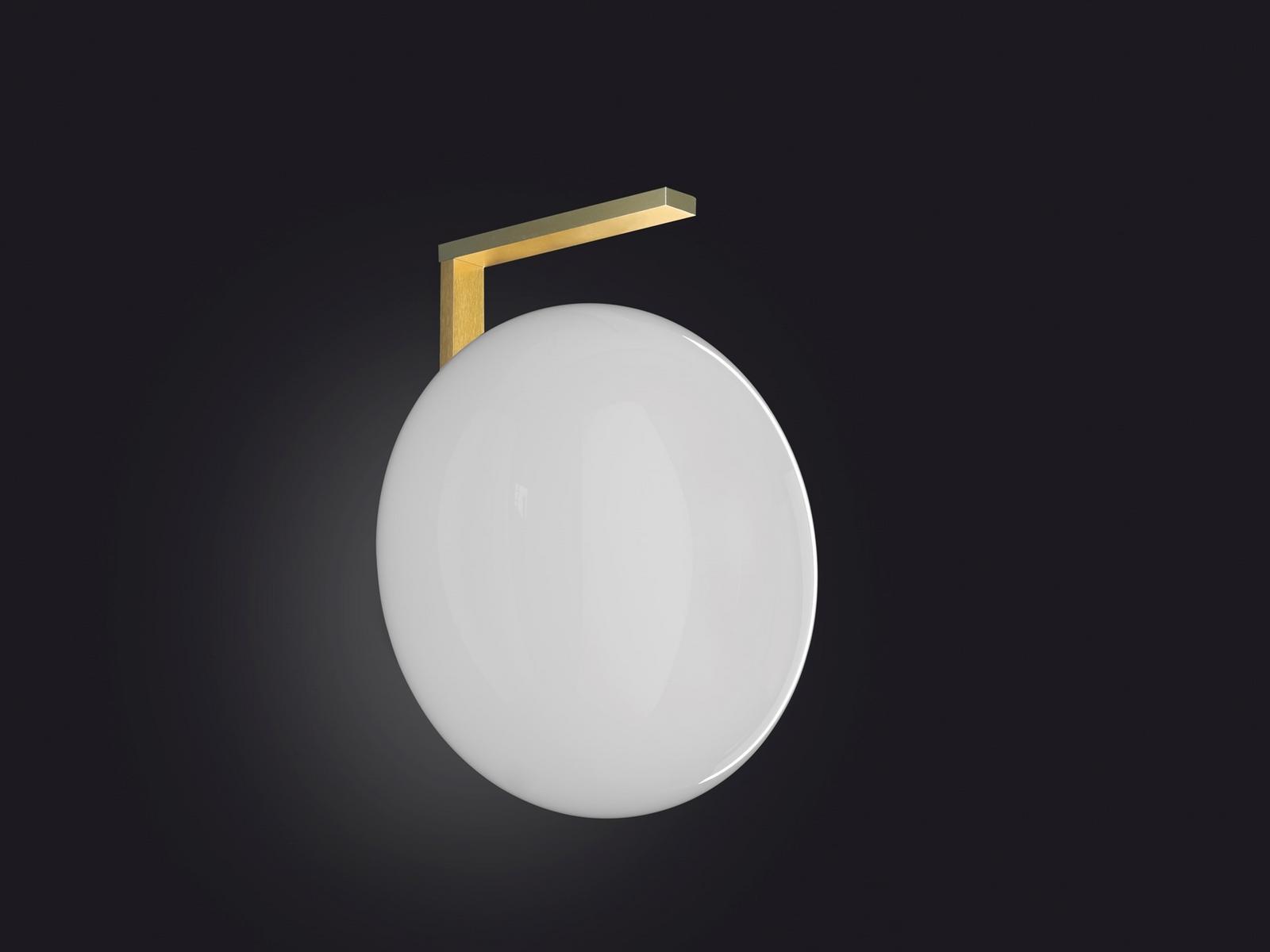 Direct light blown glass wall lamp | Alba 174 / 194 by Oluce