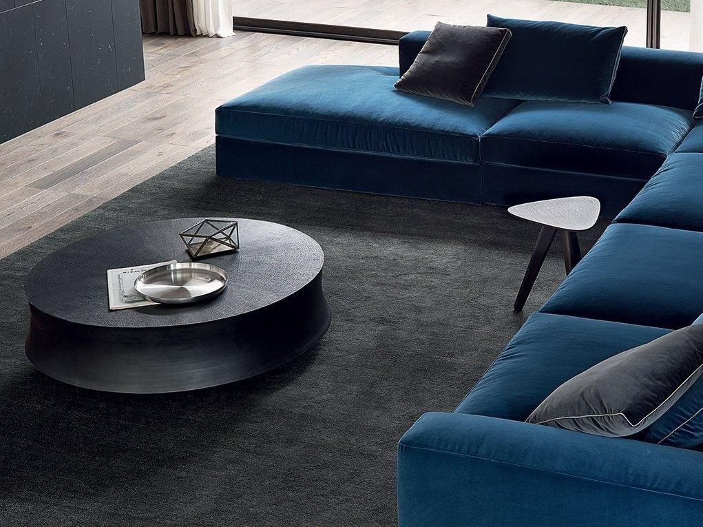 Low round coffee table for living room | Soori by Poliform