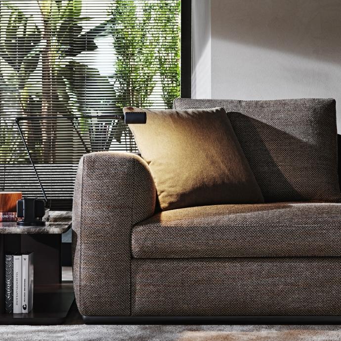 Sectional fabric sofa | Albert by Molteni