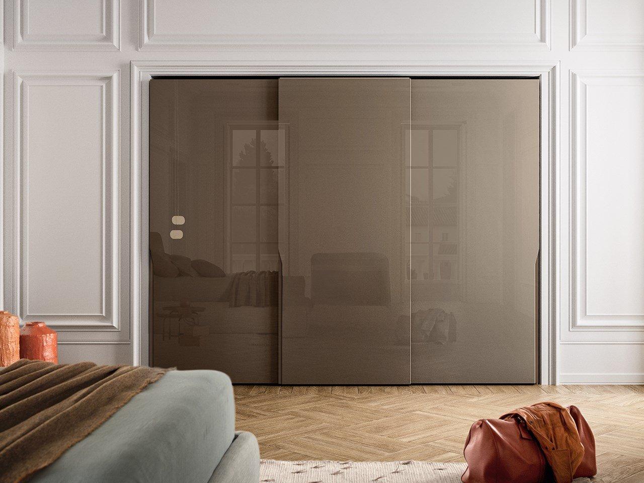 Lacquered wooden wardrobe | Manhattan by Pianca