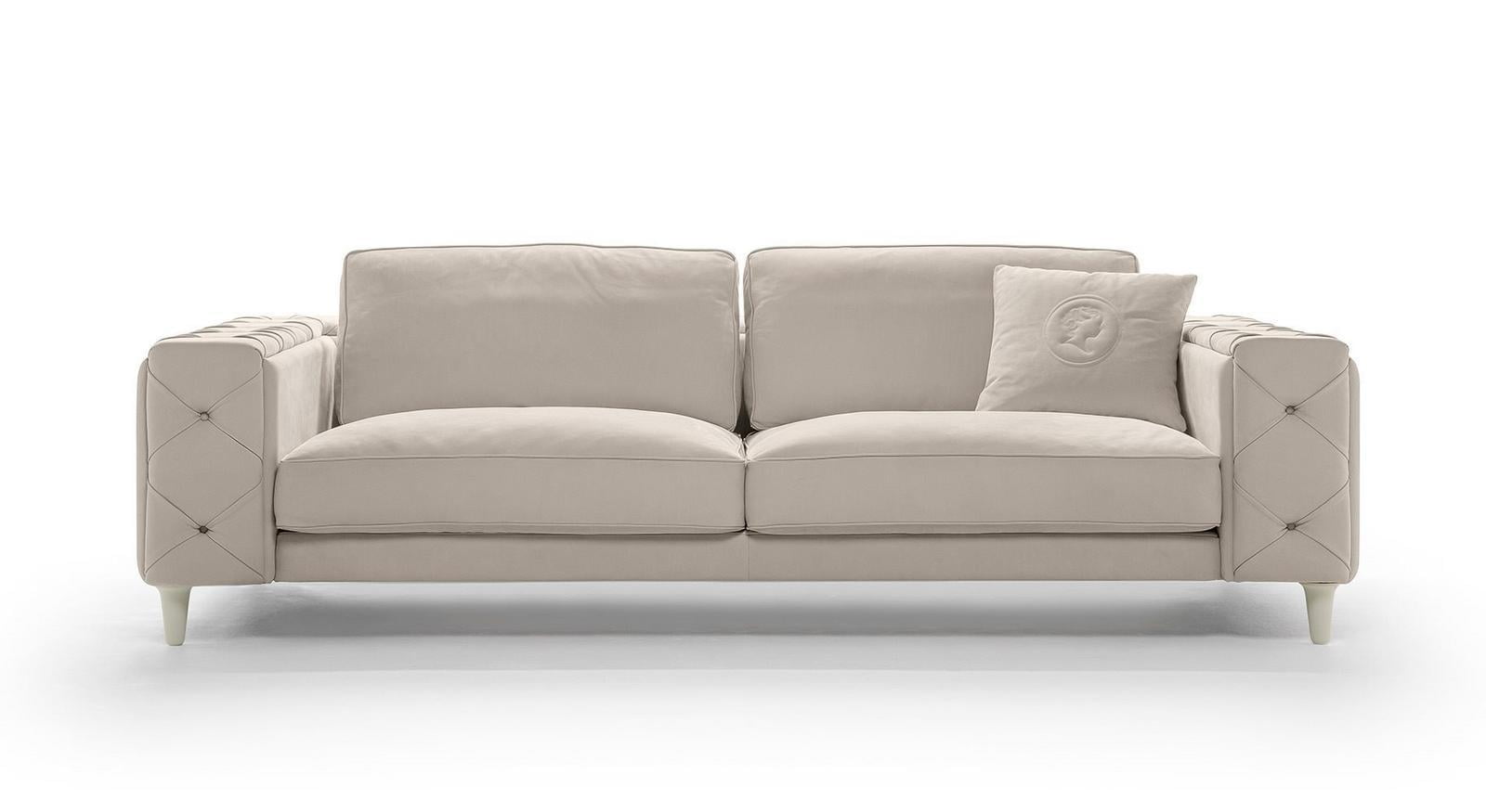 Sectional fabric sofa | Belmondo by Alberta Salotti