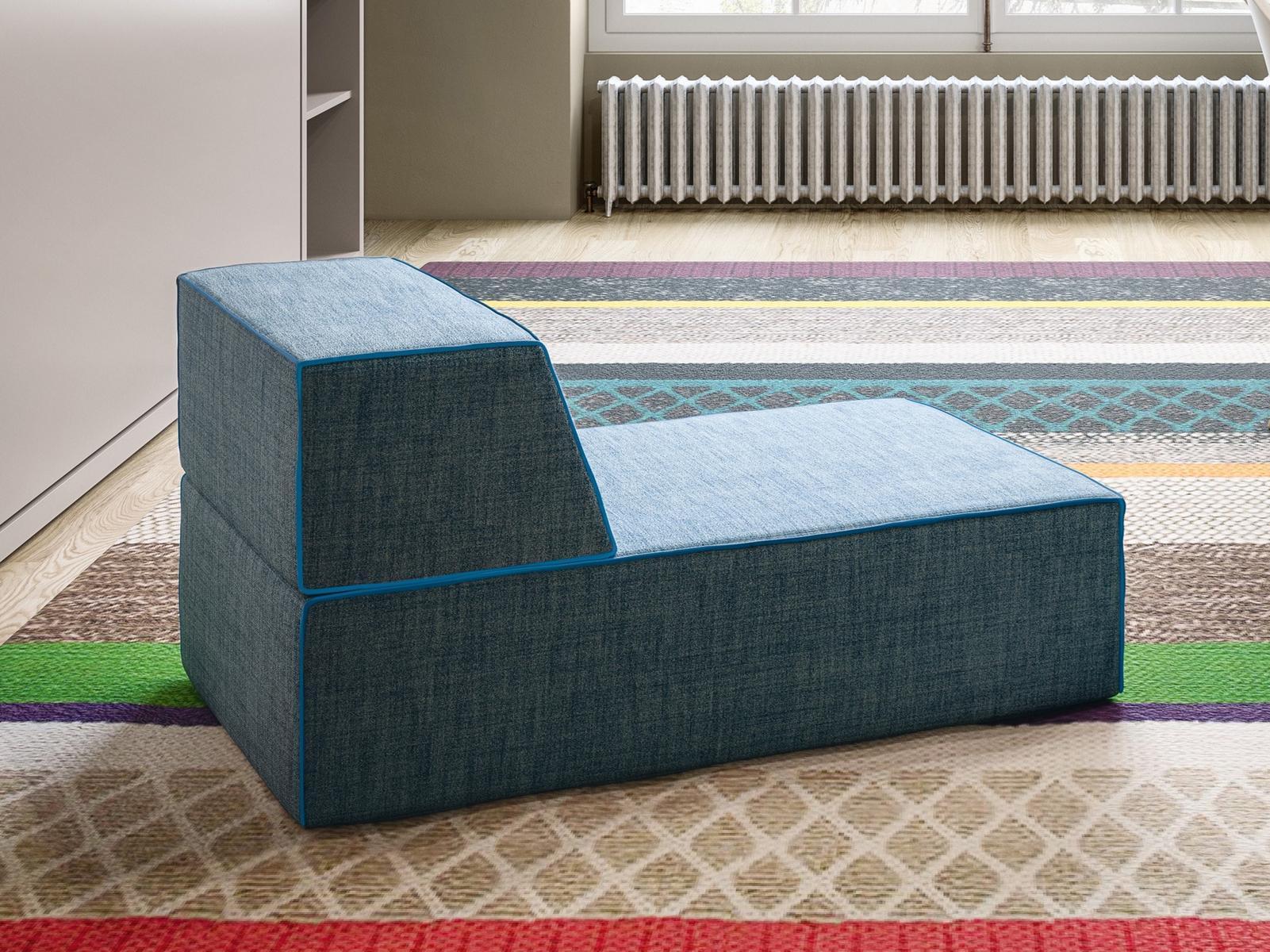 Upholstered fabric day bed with removable cover | Miguel by CLEI