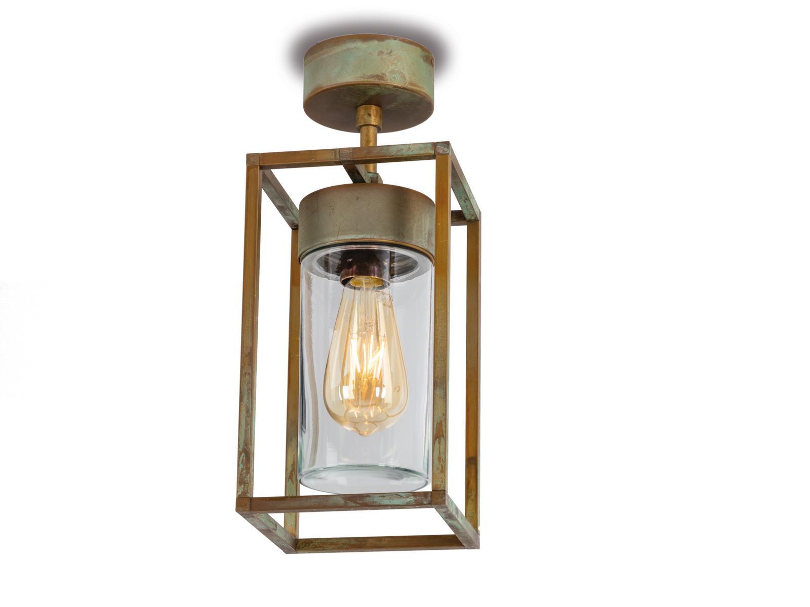 LED brass outdoor pendant lamp | Cubic by Moretti