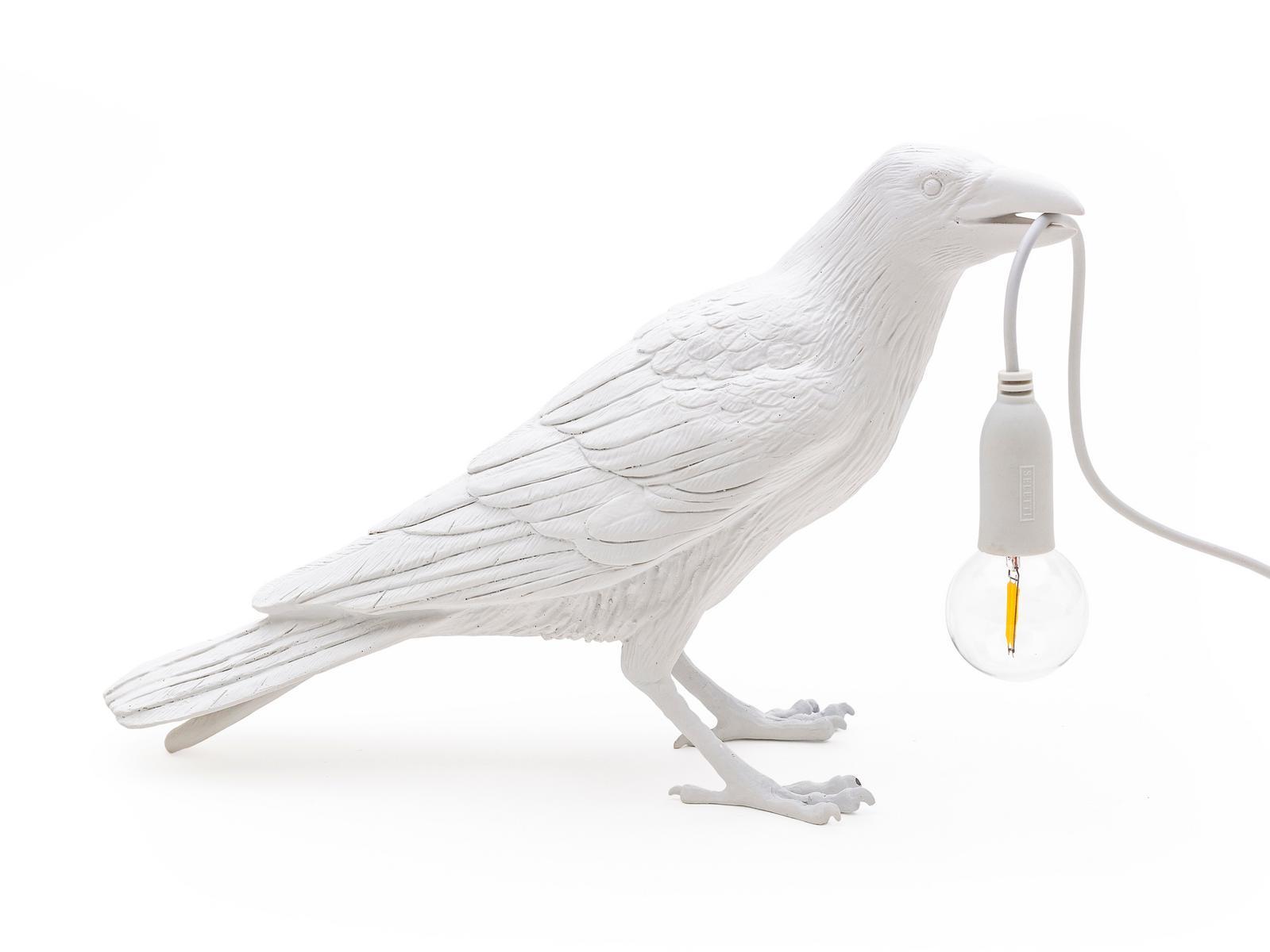 LED resin table lamp | Bird Lamp Waiting by Seletti
