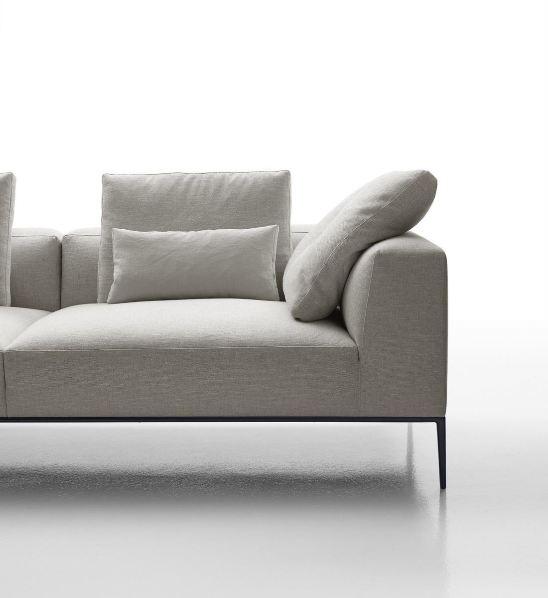 Corner sectional fabric sofa | Michel Effe by B&B Italia