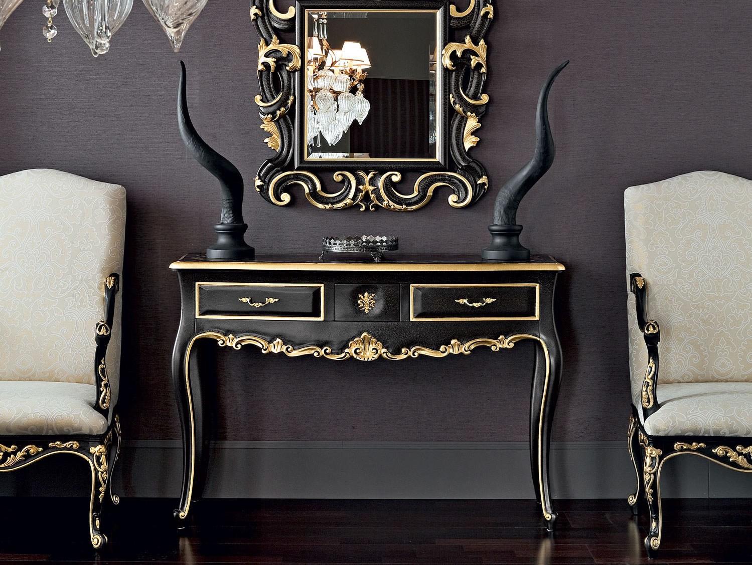 Solid wood console table | 12607 by Modenese Gastone