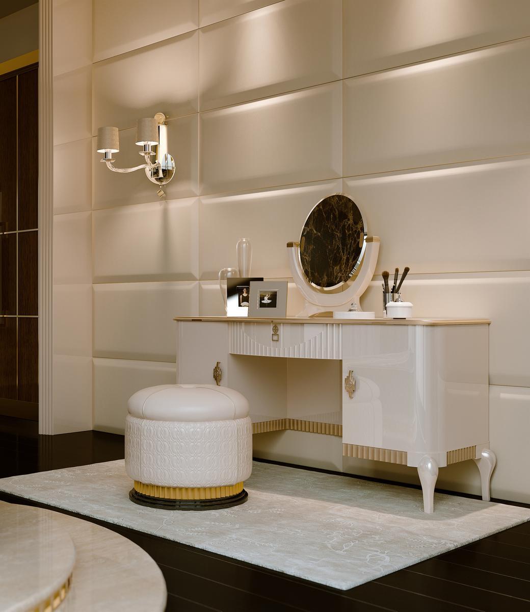 Solid wood dressing table | Vivien by Bruno Zampa