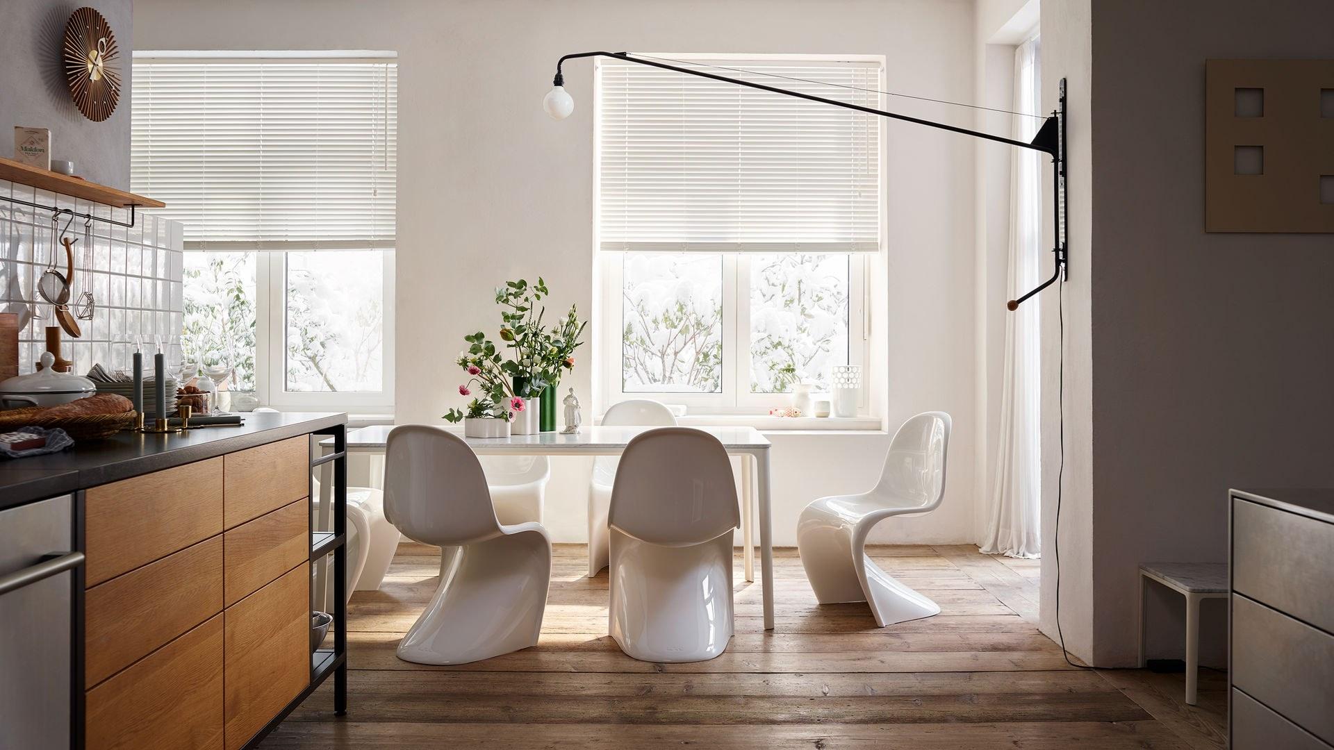 Wall-mounted wooden clock | Popsicle by Vitra