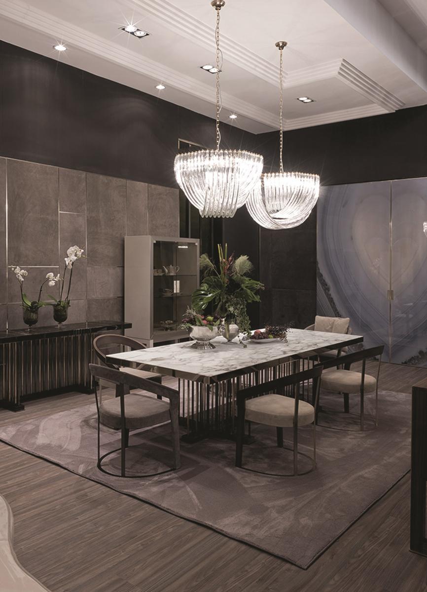 Glass pendant lamp | Elisabeth by Longhi