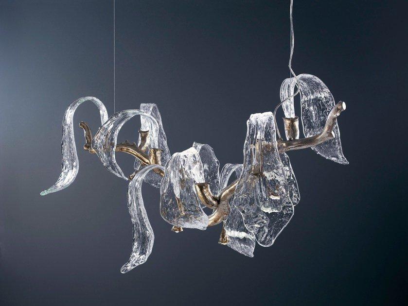 LED handmade bronze pendant lamp | Icarus Ct3389/14 by Serip