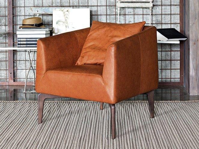 Leather armchair with armrests | Jen by Ditre Italia