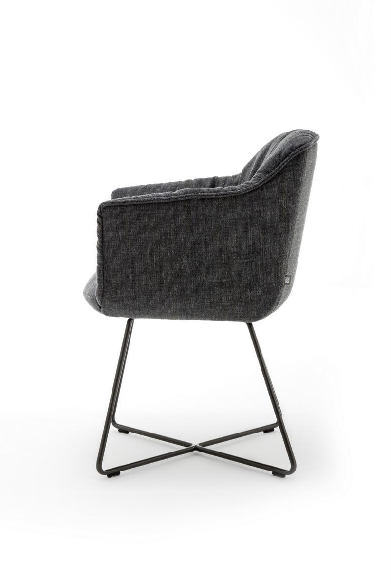 Upholstered fabric chair with armrests | 641 by Rolf Benz