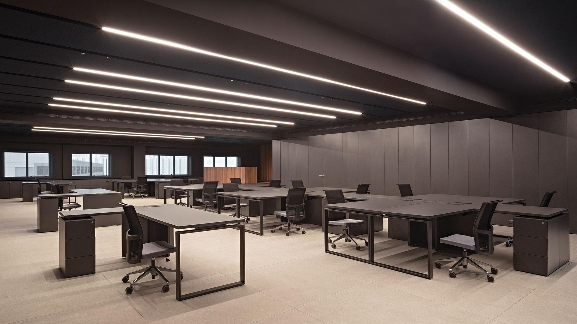 LED aluminium ceiling lamp | Fifty Ho Surface Custom by Arkoslight