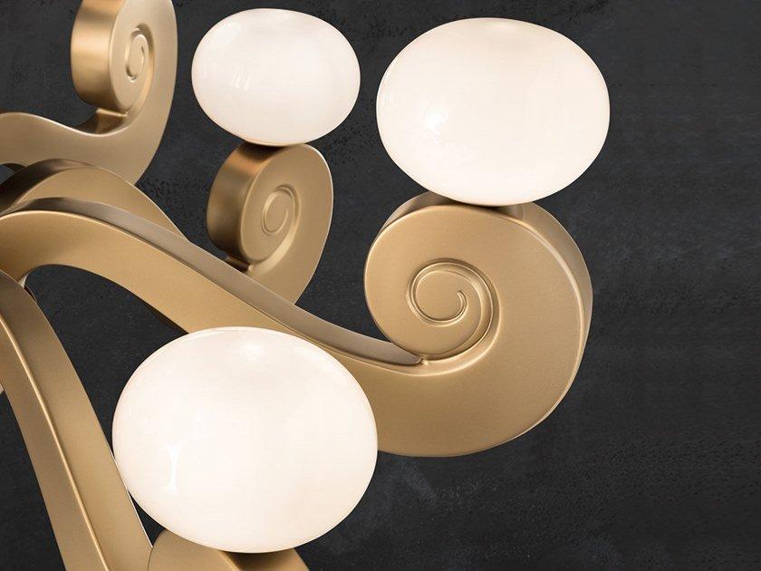 Expanded polyurethane chandelier | Bustier S3+3 by Masiero