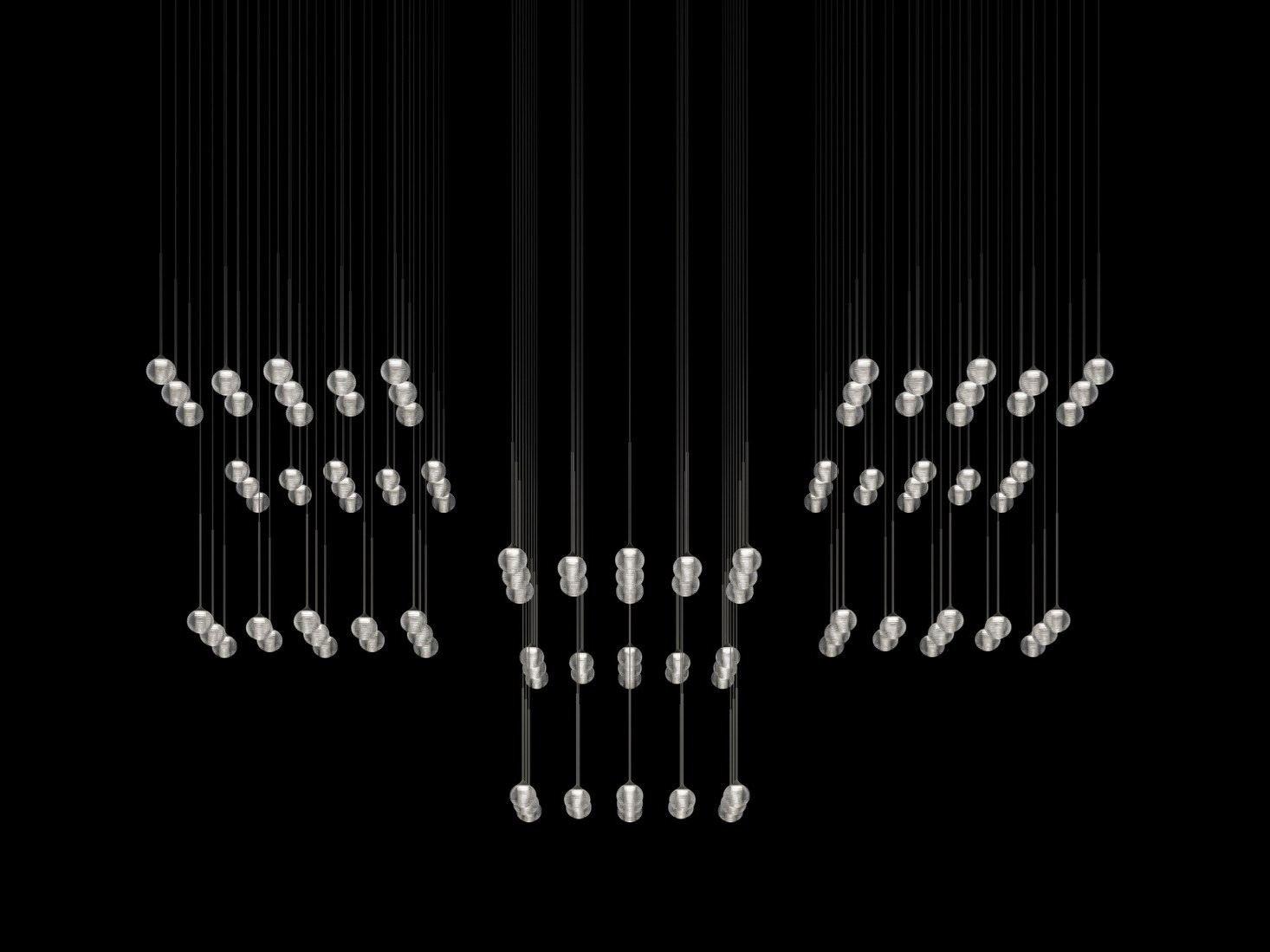 LED blown glass pendant lamp | Algorithm by Vibia