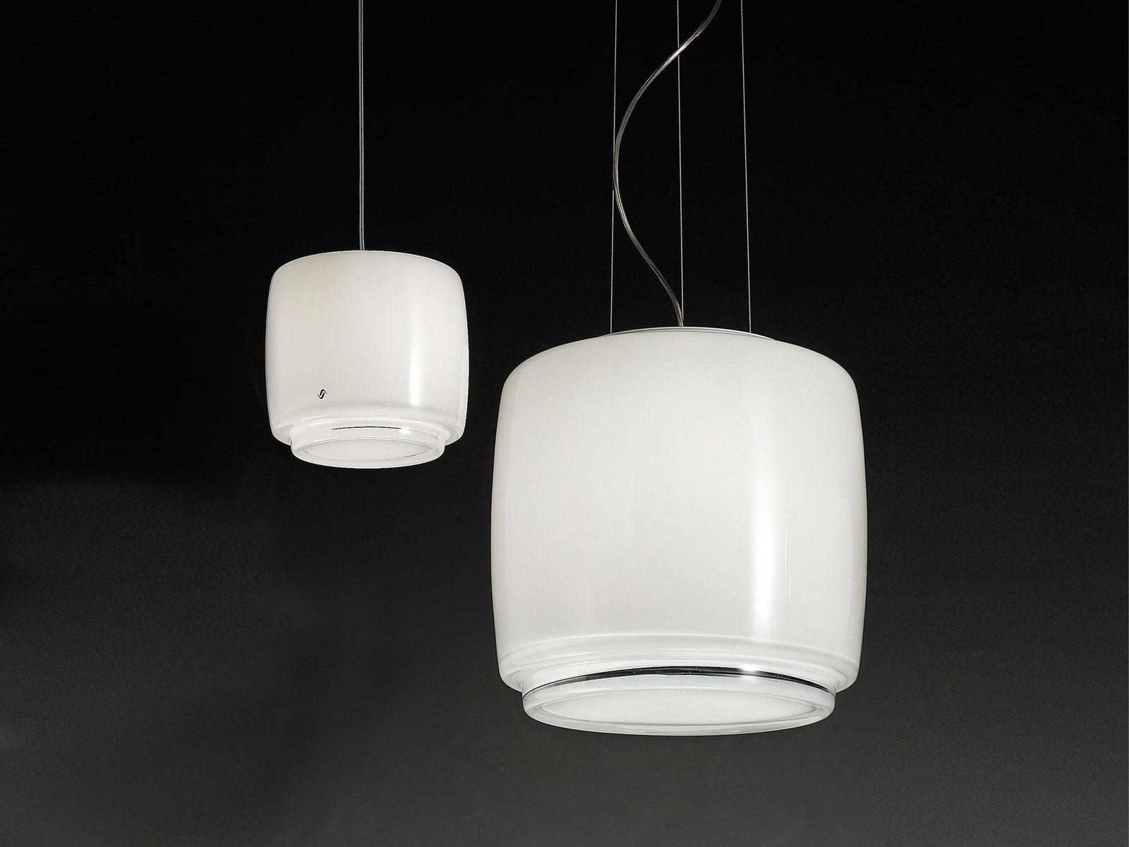 Blown glass pendant lamp | Bot Sp by Vistosi