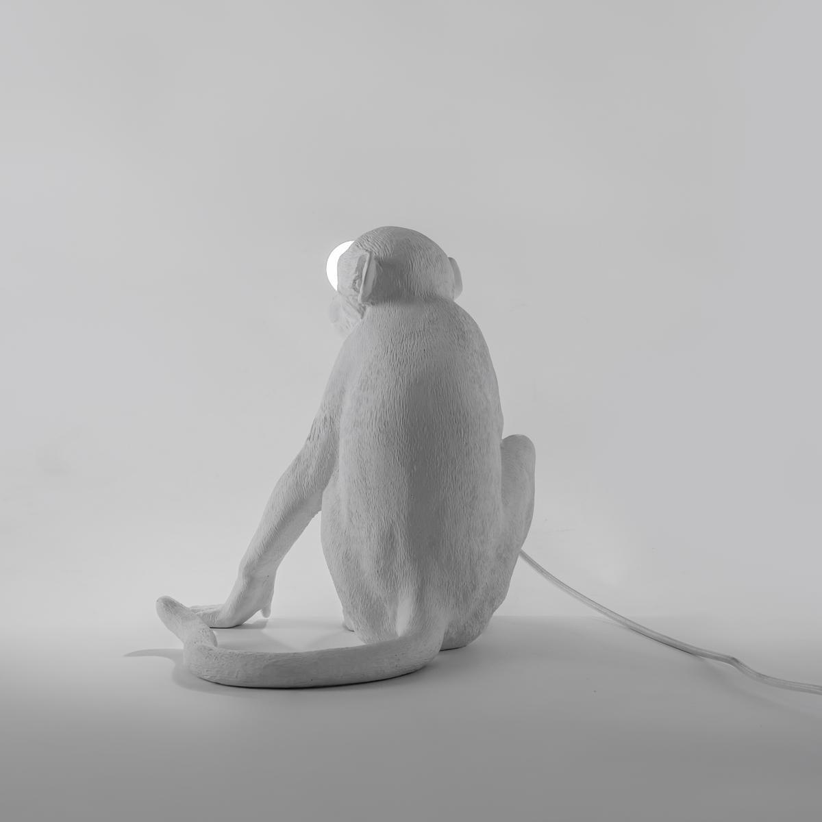 LED resin table lamp | The Monkey Lamp Sitting by Seletti
