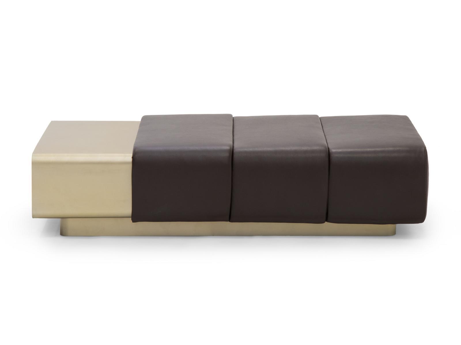 Leather pouf / coffee table | Cigar by Formitalia