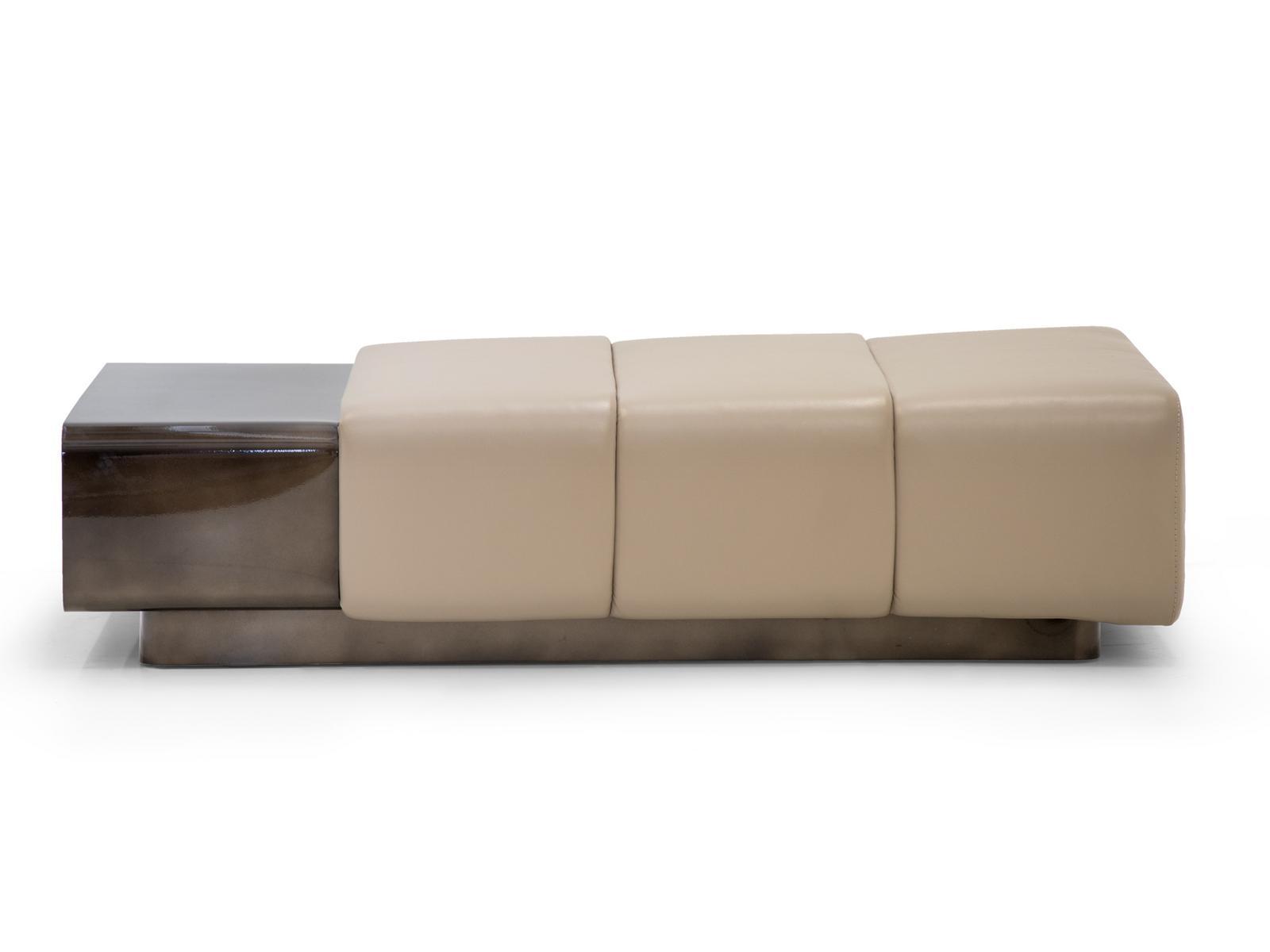 Leather pouf / coffee table | Cigar by Formitalia