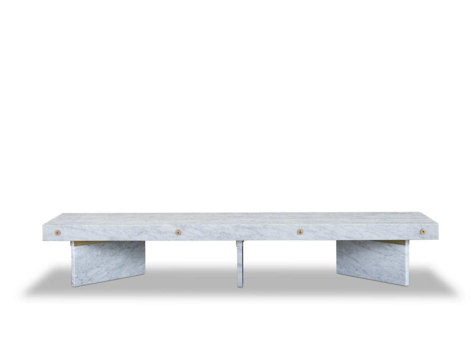 Rectangular marble coffee table | Rail by Baxter