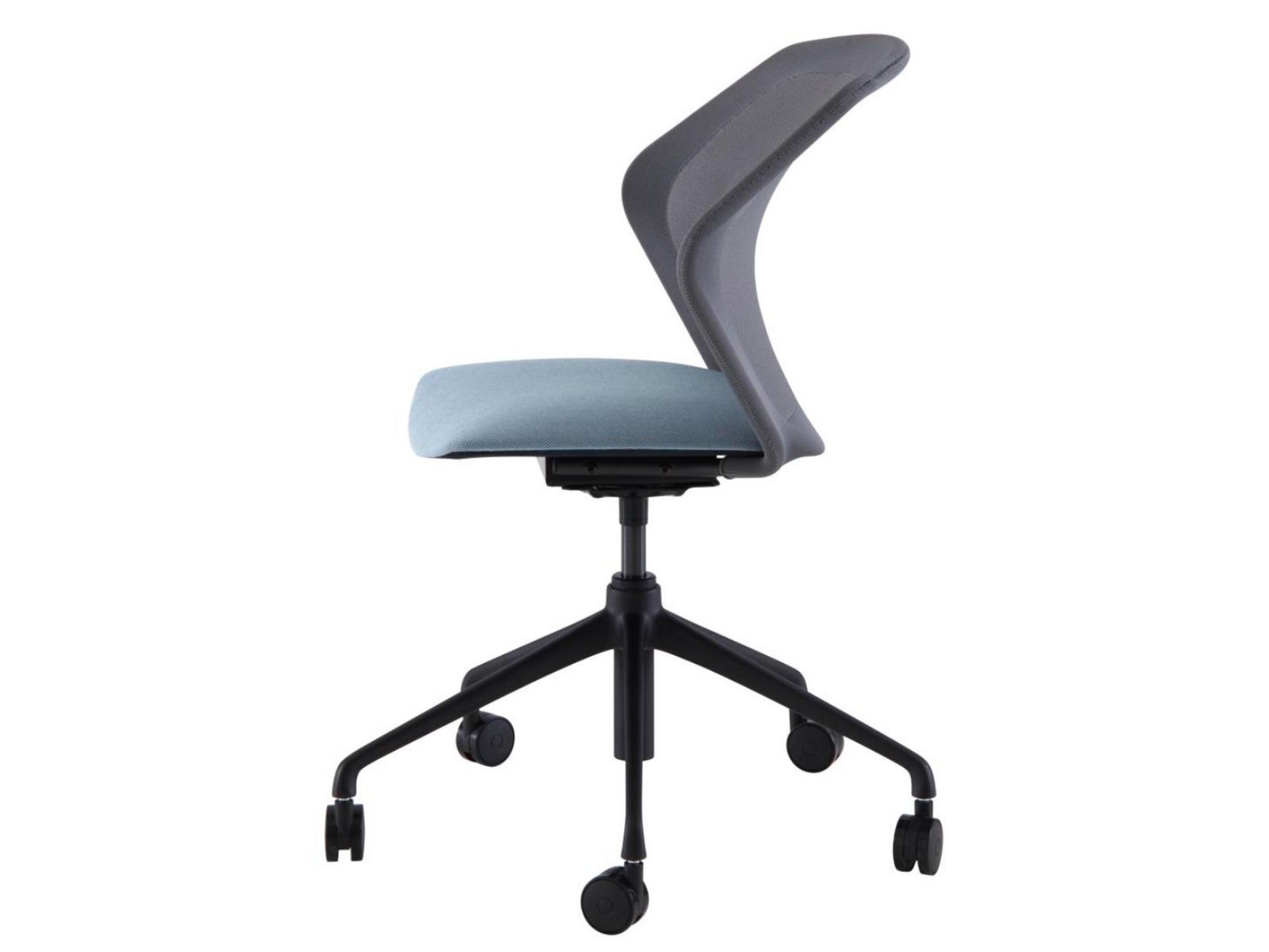 Swivel fabric office chair with 5-Spoke base with castors | Piccione by Ligne Roset