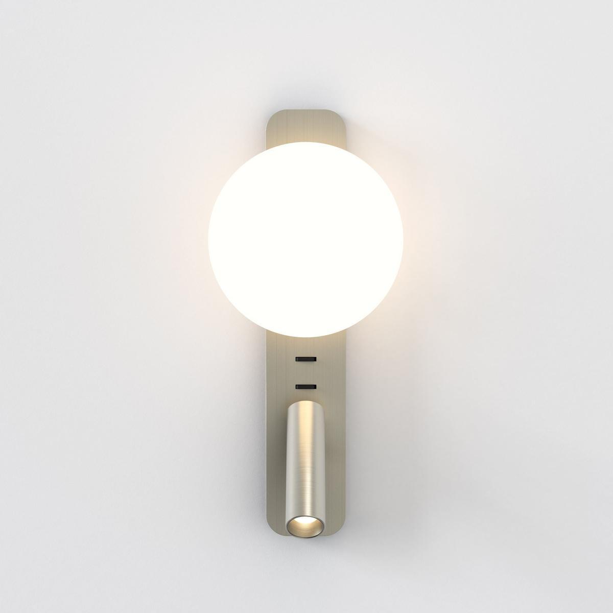 LED aluminium reading lamp with fixed arm | Zeppo Reader by Astro lighting
