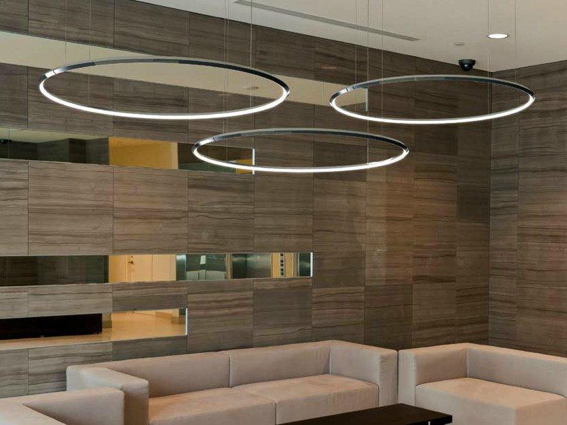 LED aluminium pendant lamp | Girata Horizontal by Sattler