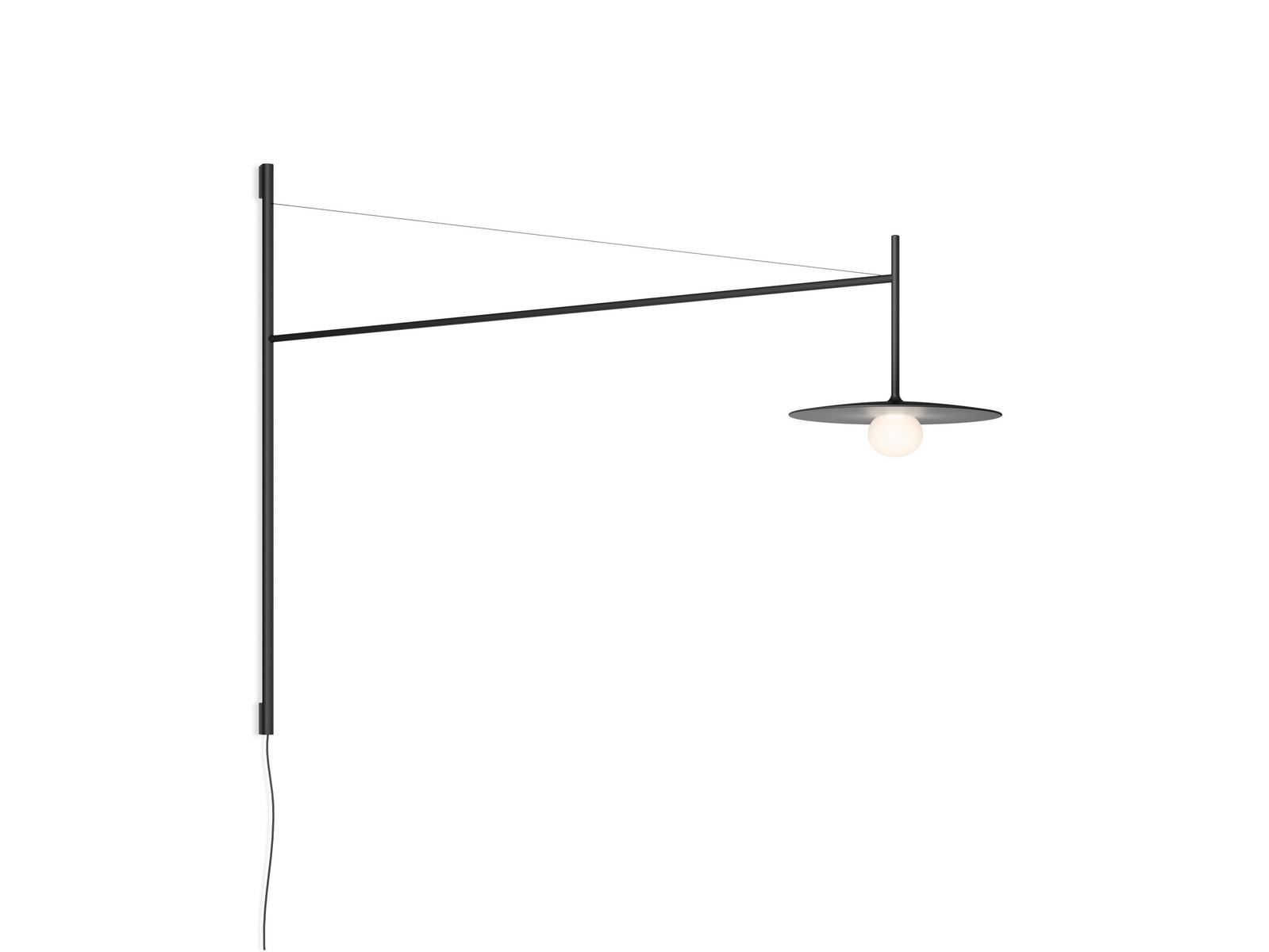 LED direct light adjustable glass and steel wall lamp | Tempo 5756_5757 by Vibia