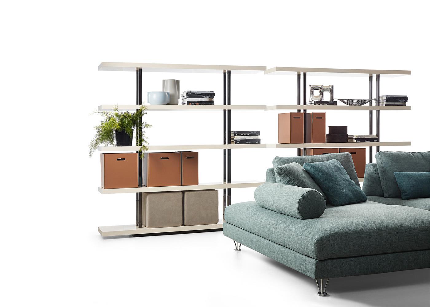 Open freestanding honeycomb bookcase | Hotello by Dema