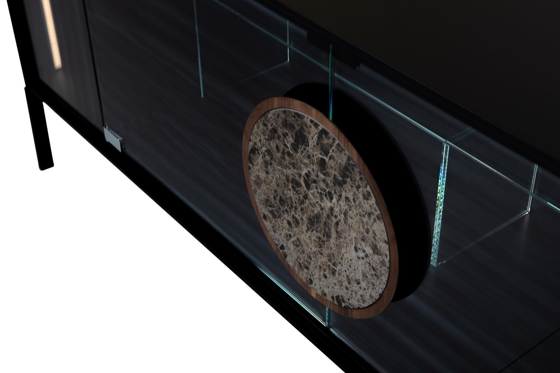 Display cabinet with integrated lighting | Dot by Tonin Casa