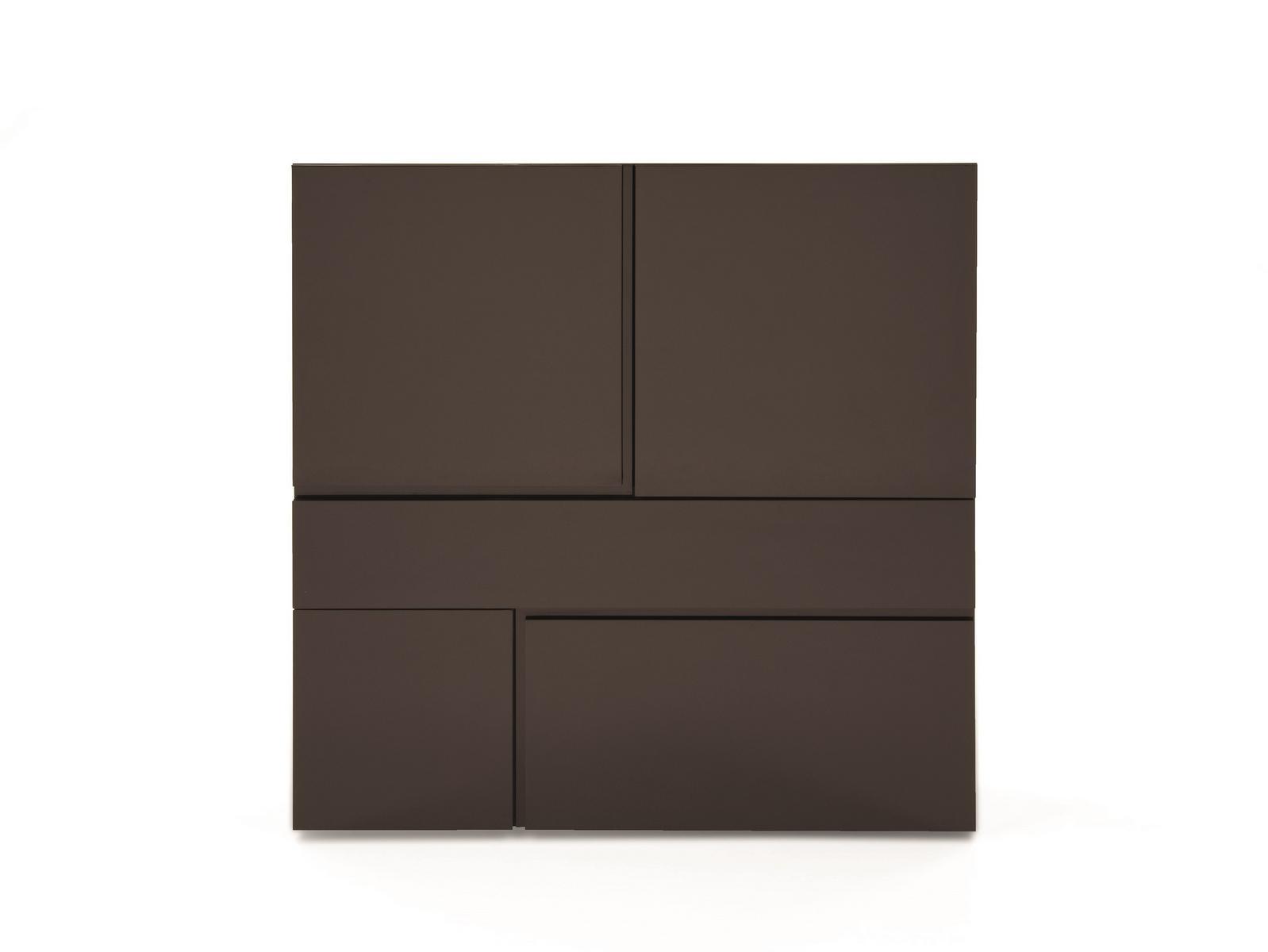 Wooden highboard | Quadra by Pianca