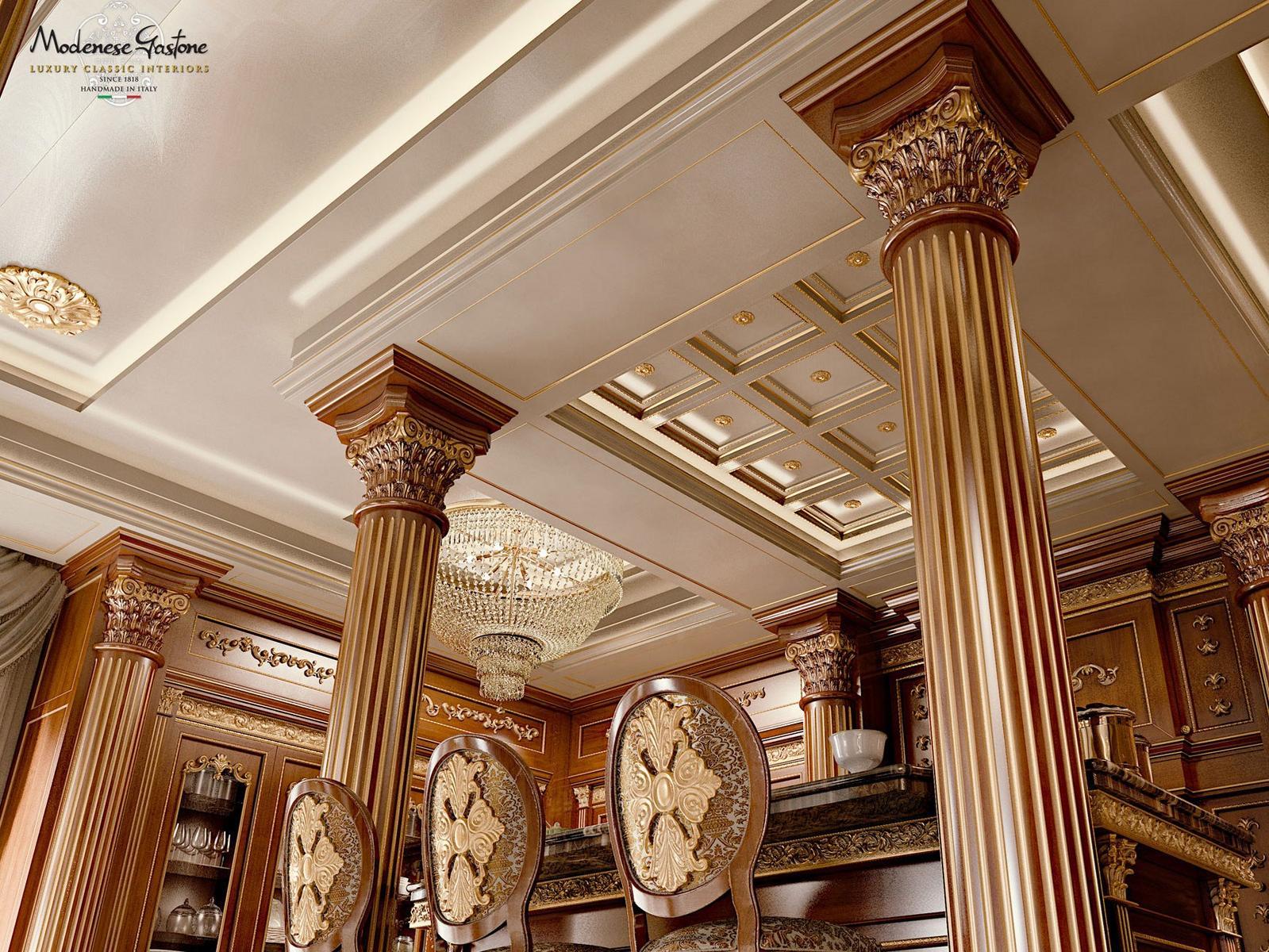 Custom solid wood kitchen Modenese Gastone King